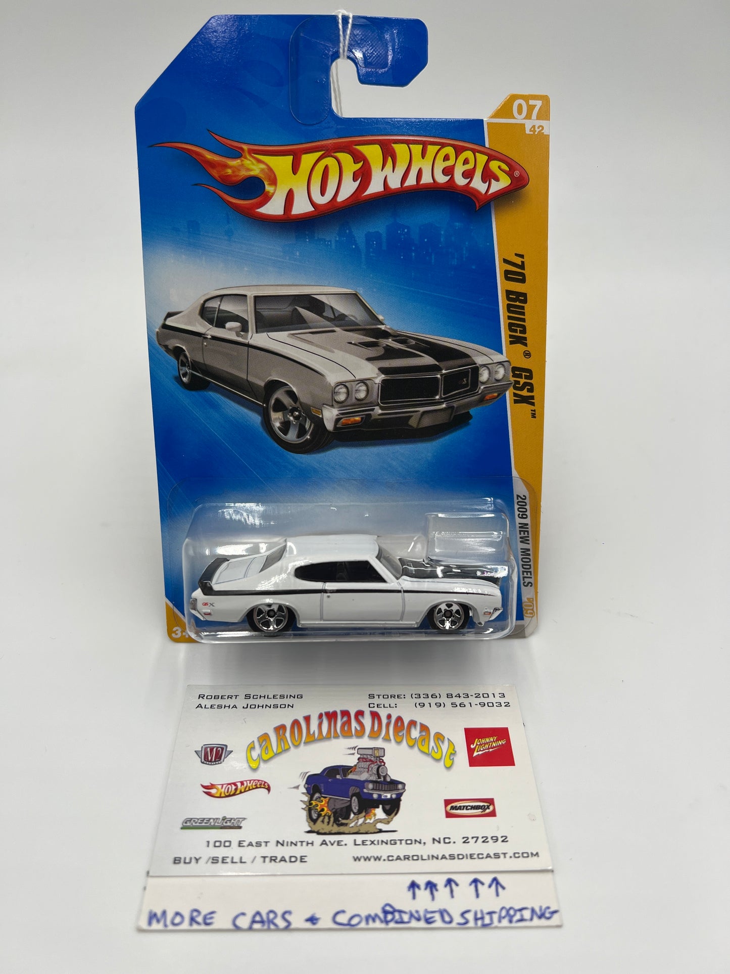 2009 Hot Wheels New Models #7 70 Buick GSX White 45G