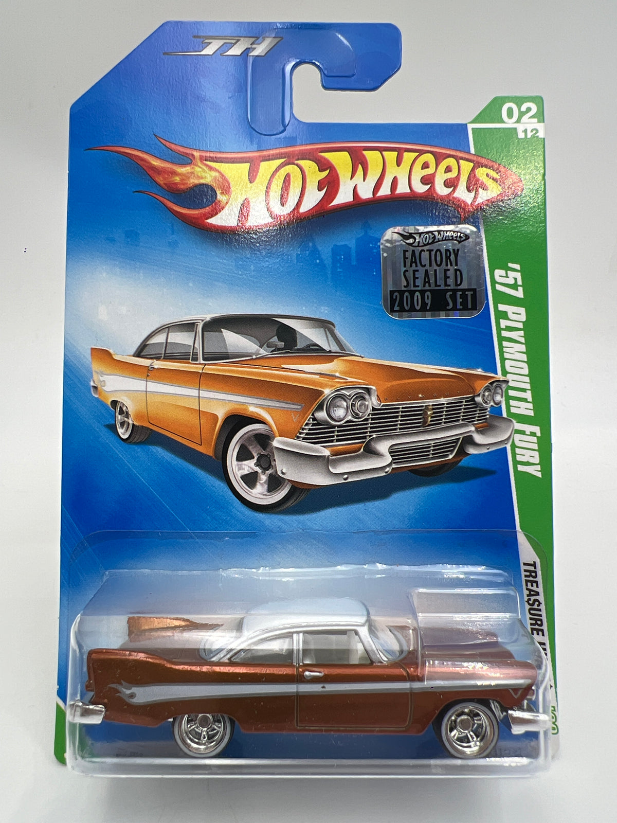 2009 Hot Wheels Factory Sealed Super Treasure Hunt #52 55 Chevy Pink W/Protector