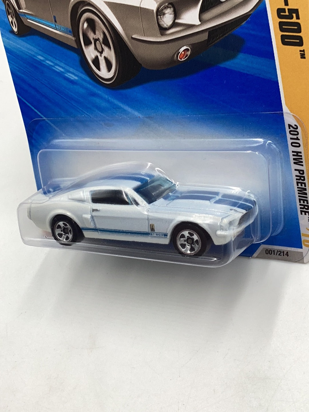 2010 Hot Wheels new models #1 67 Shelby GT 500 white 23H