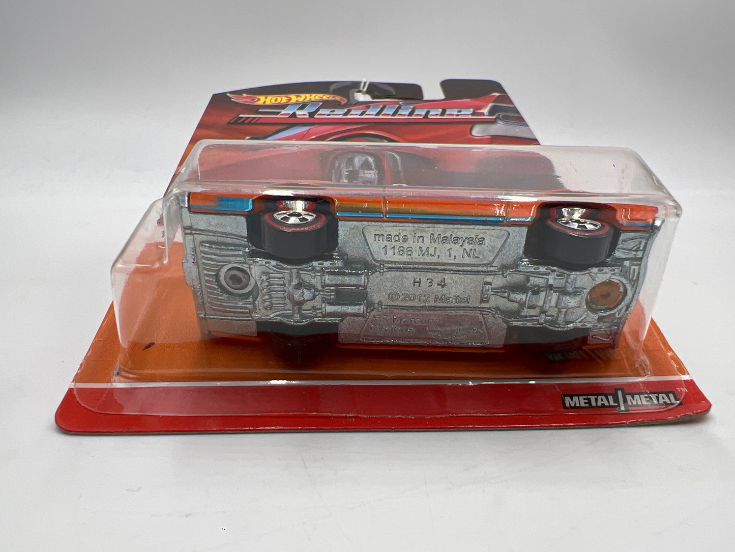 Hot Wheels Heritage Redline #12 69 Mercury Cyclone Orange Cracked Blister 160N