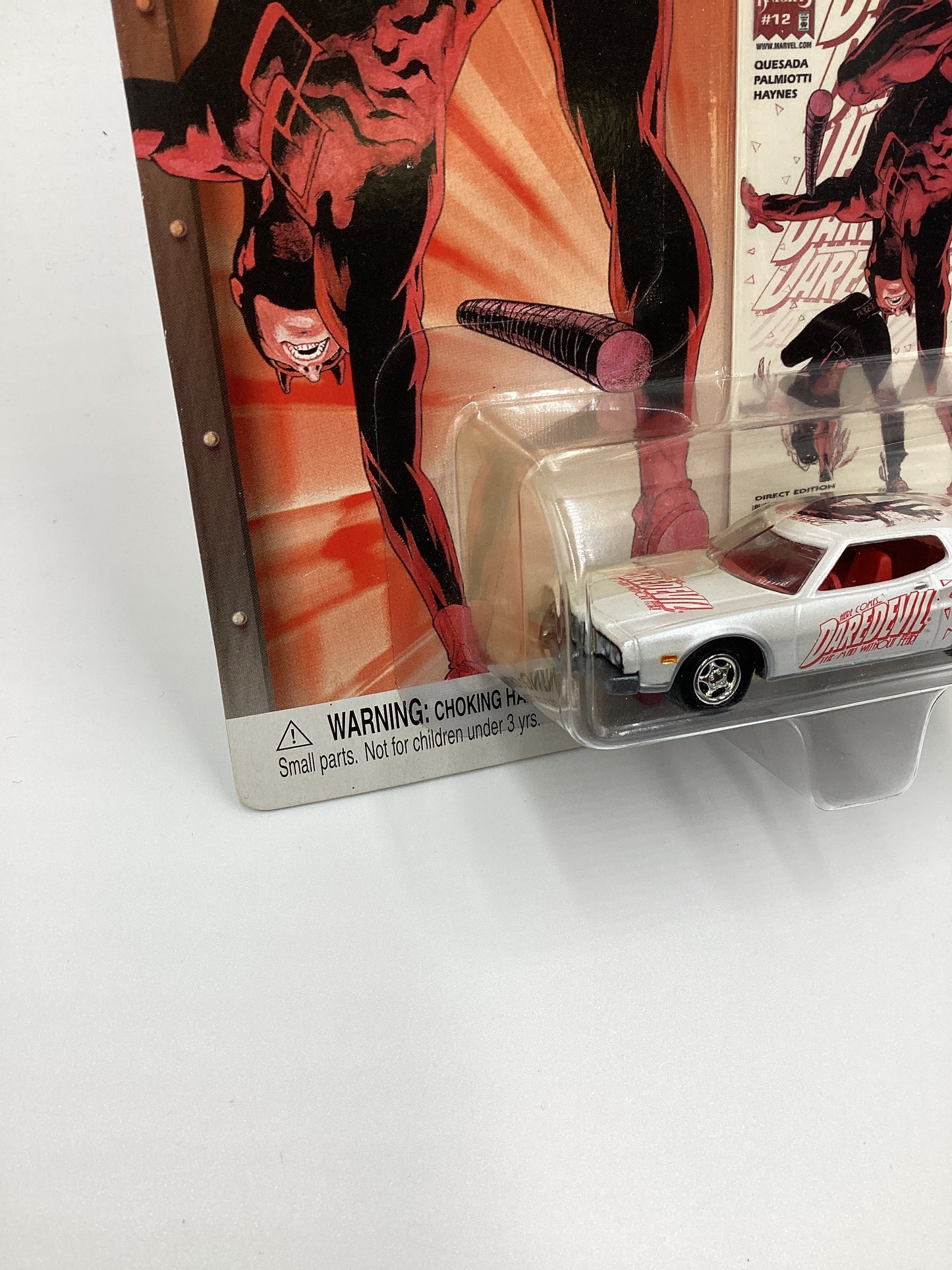 Johnny Lightning Marvel Daredevil #28 74 Ford Torino White 232A