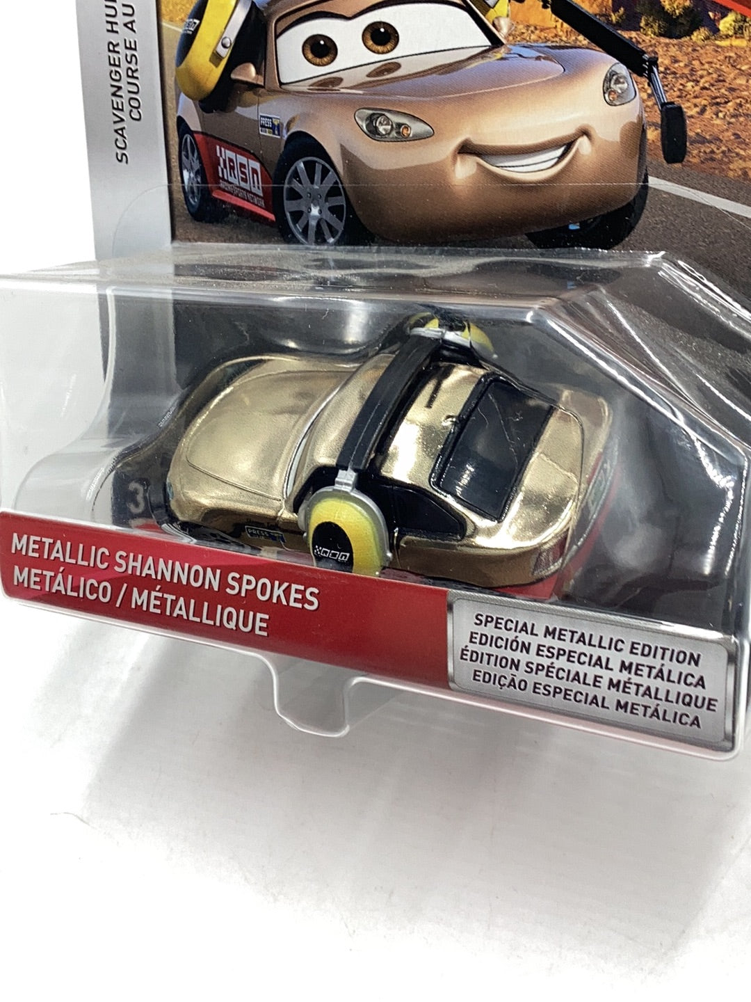 Disney Pixar Cars Scavenger Hunt series Metallic Shannon Spokes Chase 141A