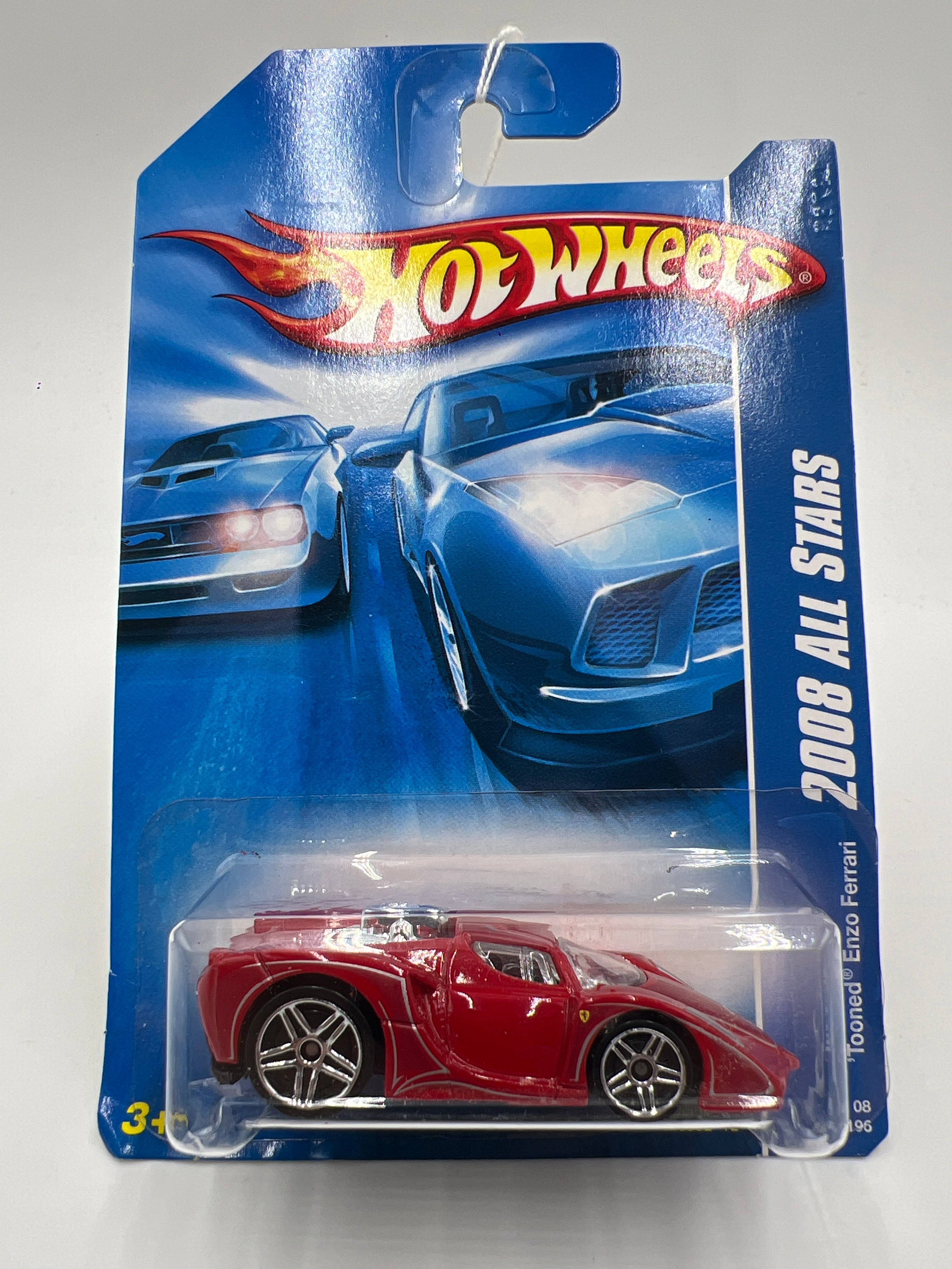 2008 Hot Wheels All Stars #66 Tooned Enzo Ferrari Red Card Not
