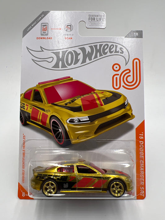 Hot Wheels 15 Dodge Charger SRT iD Chase Gold Wheel Swap Custom On Card W/Protector SR