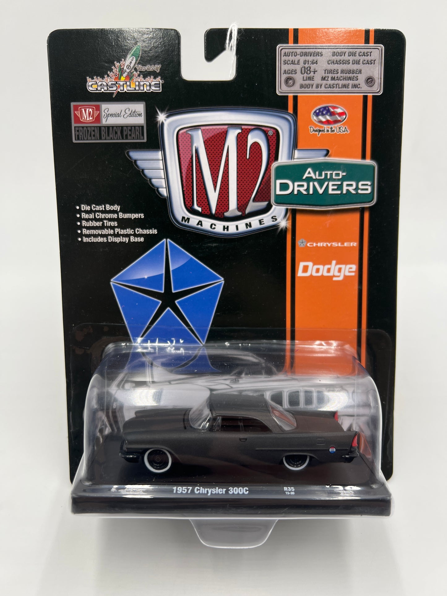 M2 Machines Auto-Drivers Special Edition Frozen Black Pearl 1957 Chrysler 300C R35 192C