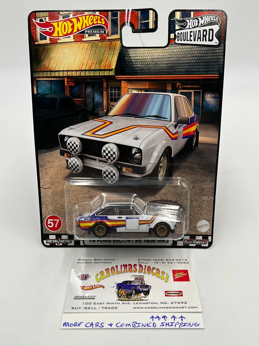 Hot Wheels Premium Boulevard #57 ‘78 Ford Escort RS 1800 MK2 264H