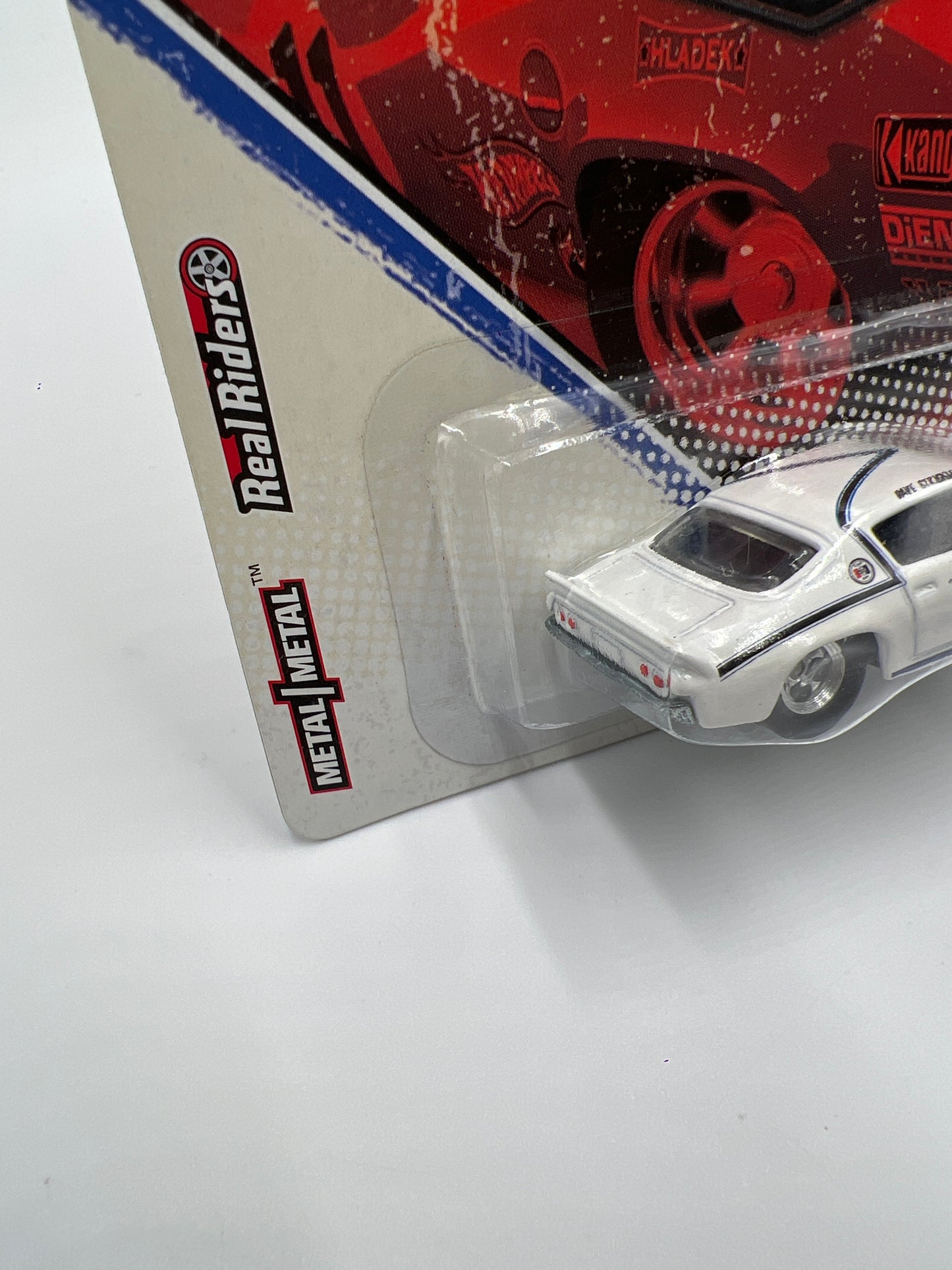Hot Wheels Premium Vintage Racing #4 Dave Stricklers 70 Chevy Camaro RS White W/Protector