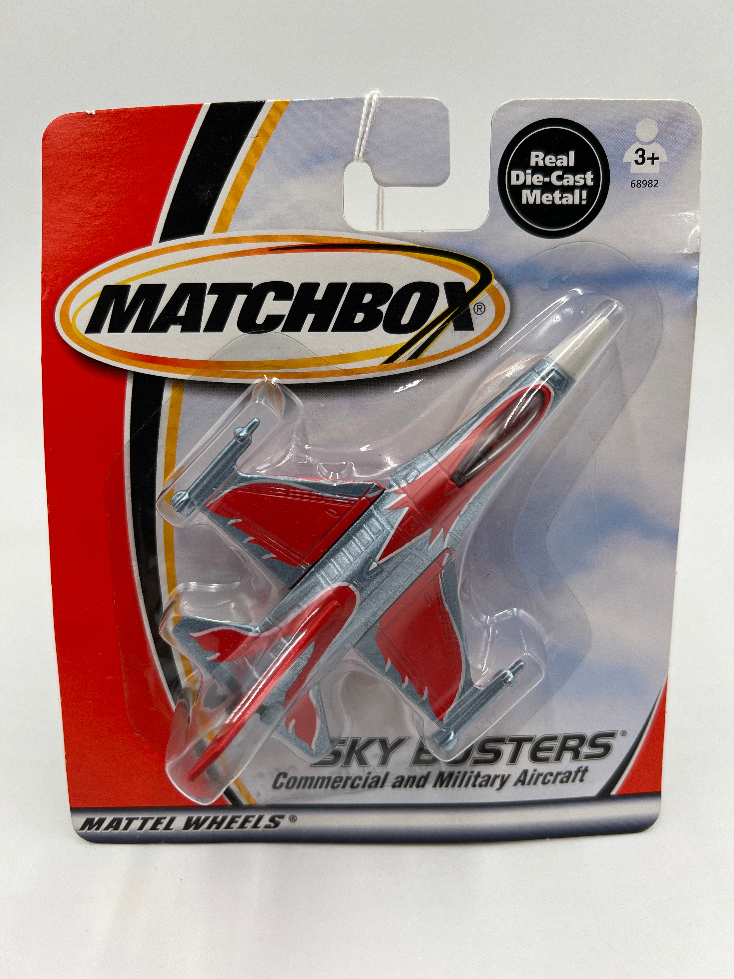 Matchbox Sky Busters F-16 Silver/Red VV8 – carolinasdiecast