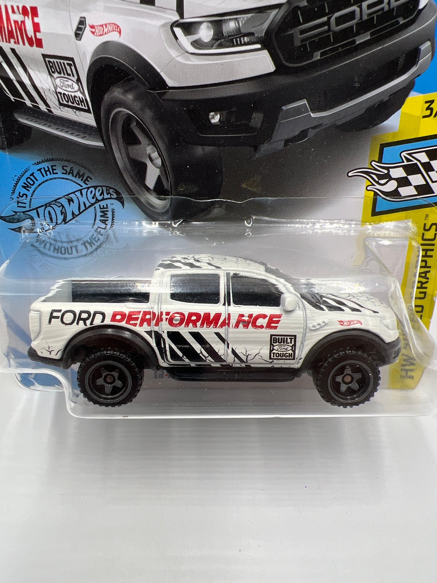 2020 Hot Wheels Speed Graphics #76 19 Ford Ranger Raptor White 21B