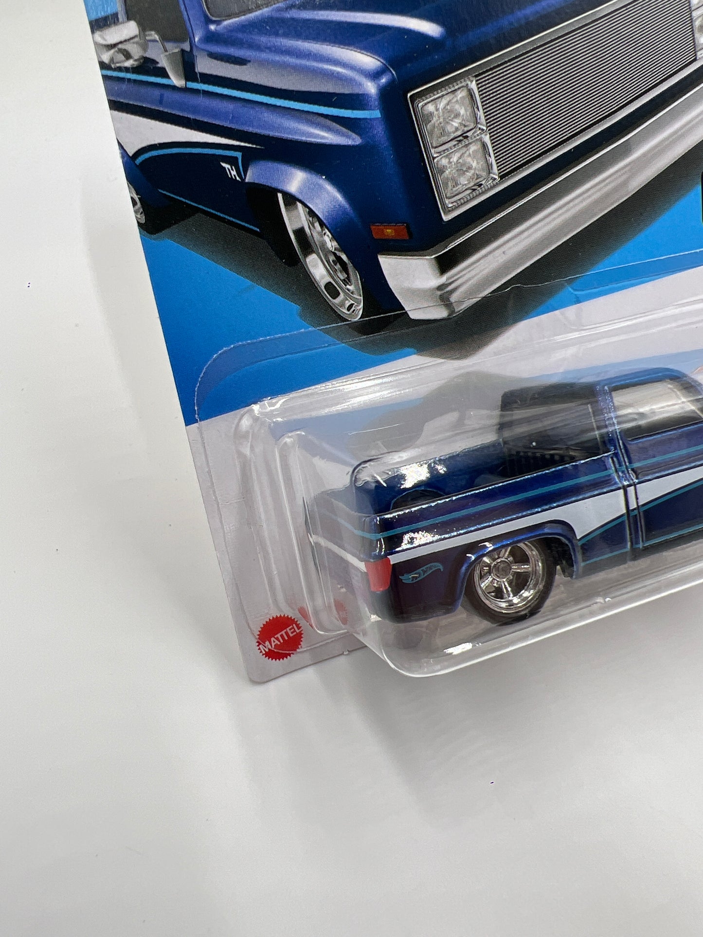 2024 Hot Wheels Super Treasure Hunt #249 83 Chevy Silverado Blue W/Protector