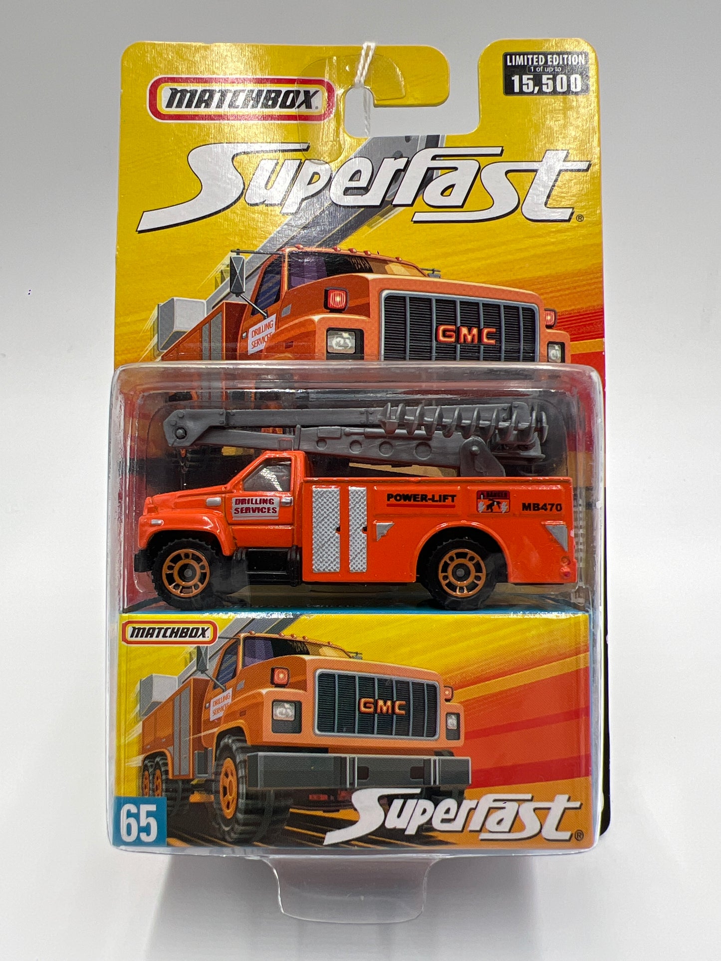 Matchbox Superfast #65 GMC Bucket Truck Orange