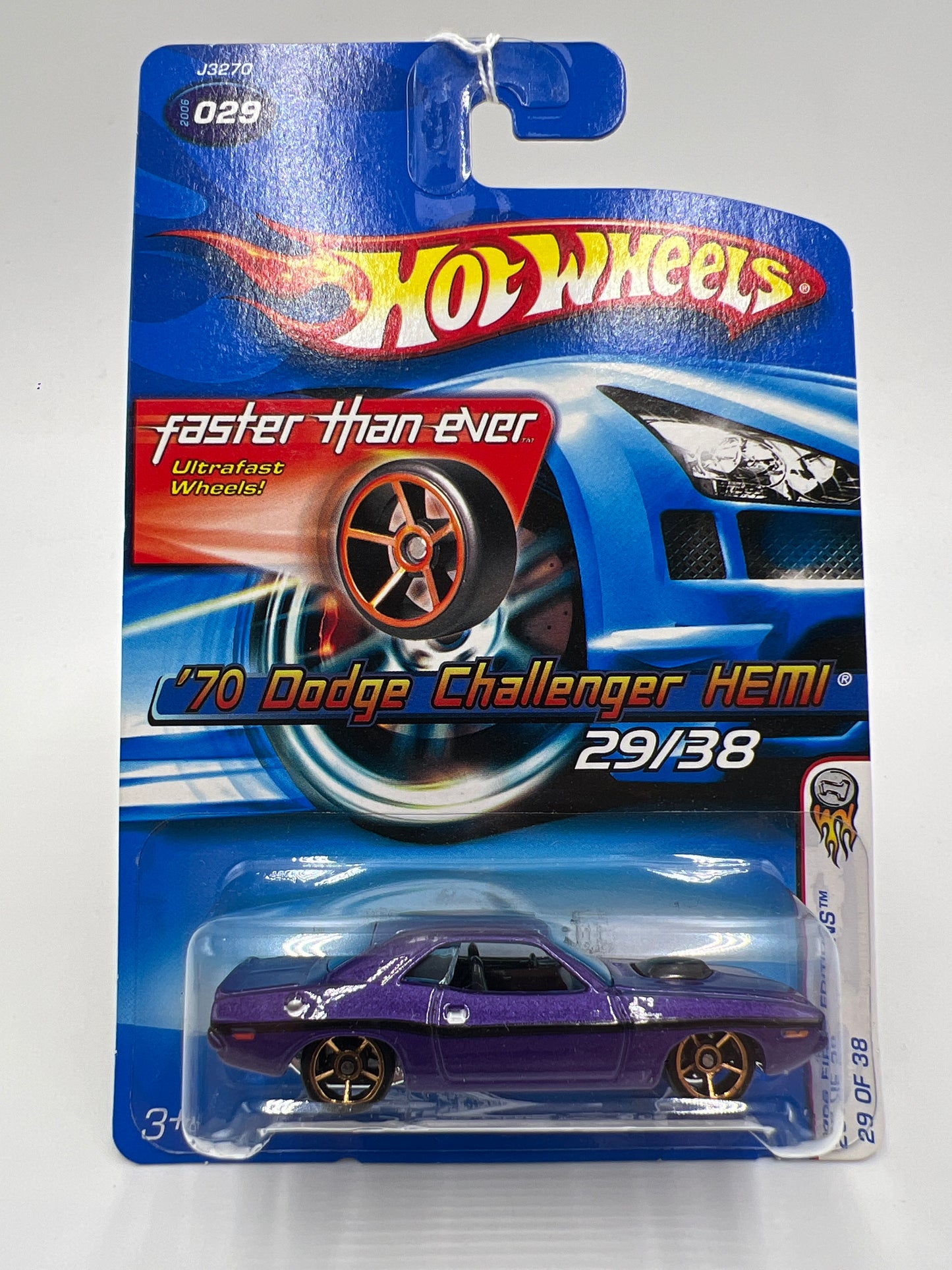 2006 Hot Wheels Faster Than Ever First Editions #29 70 Dodge Challenger Hemi Purple 40B