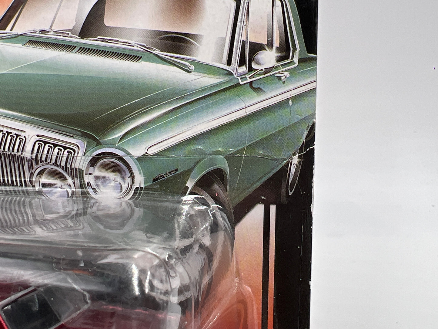 Auto World Ultra Red Chase Vintage Muscle Release 4 #1 1963 Dodge Polara Red Bad Card