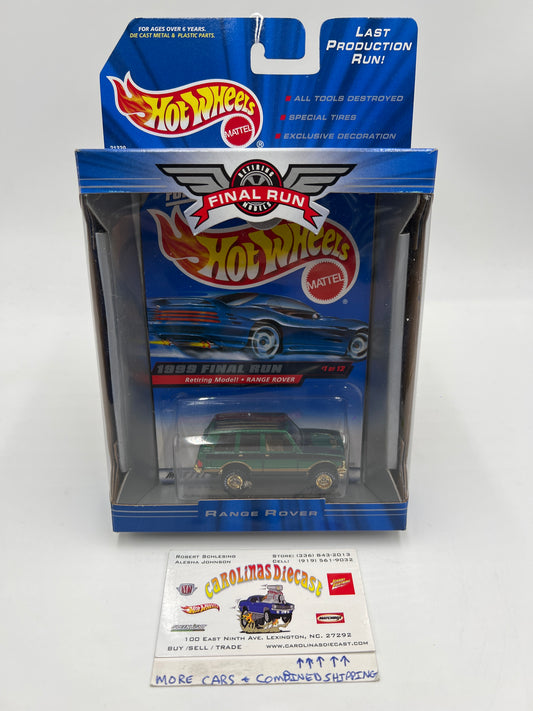 1999 Hot Wheels Final Run #1 Range Rover Green W/Real Riders