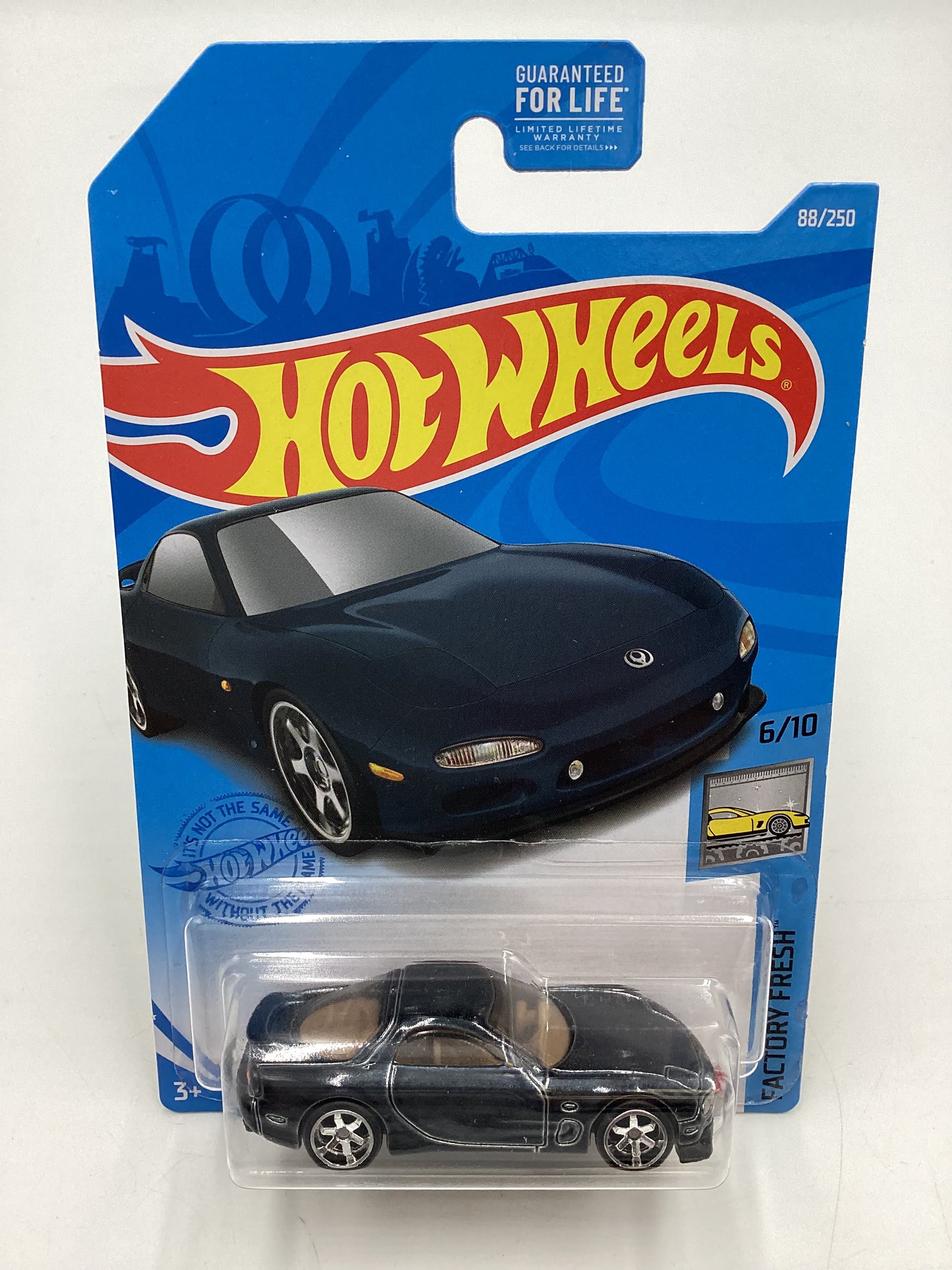 2021 Hot Wheels Super Treasure Hunt 95 Mazda RX-7 Black W/Protector