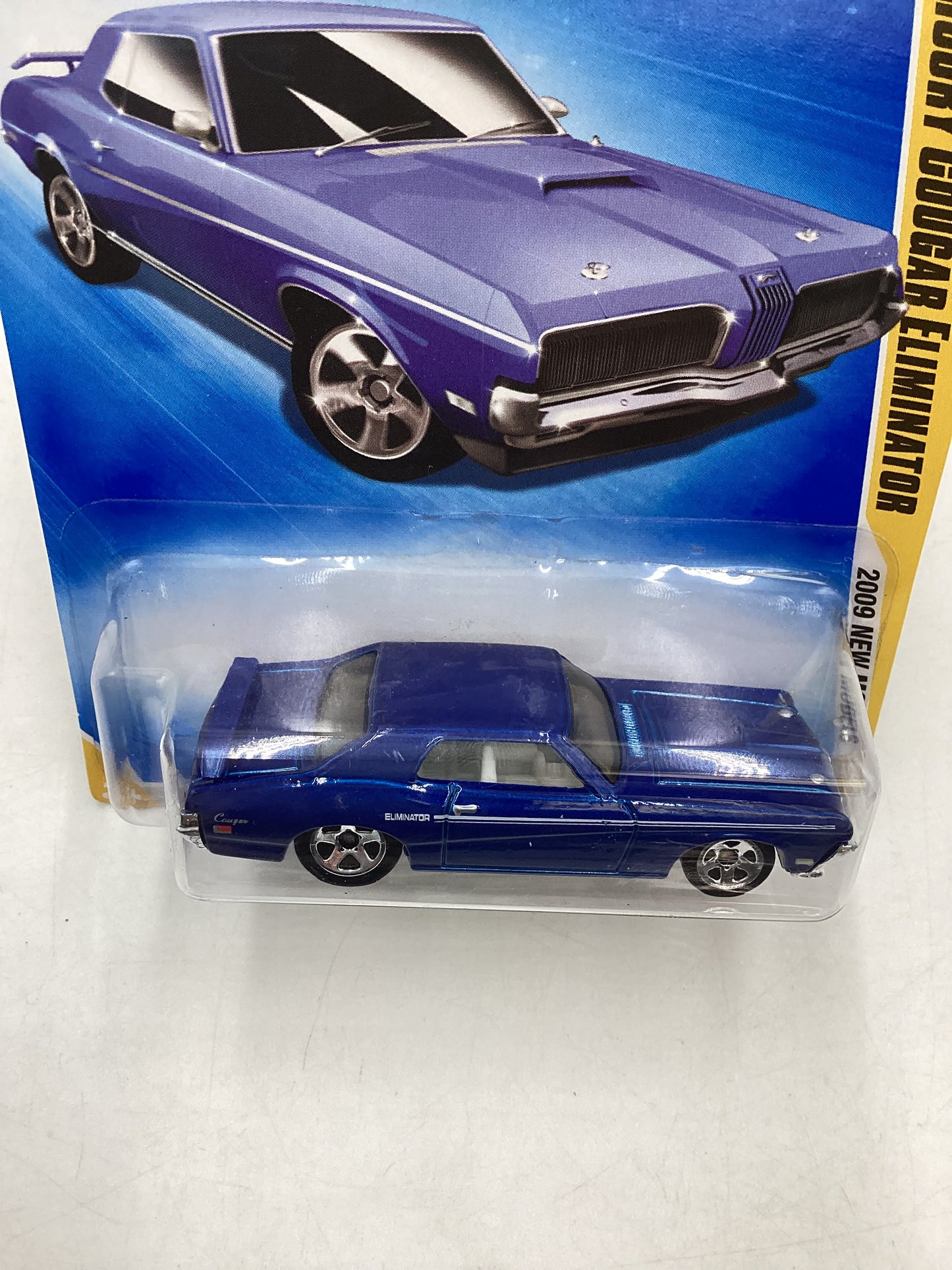 2009 Hot Wheels #008 69 Mercury Cougar Eliminator Blue 29G