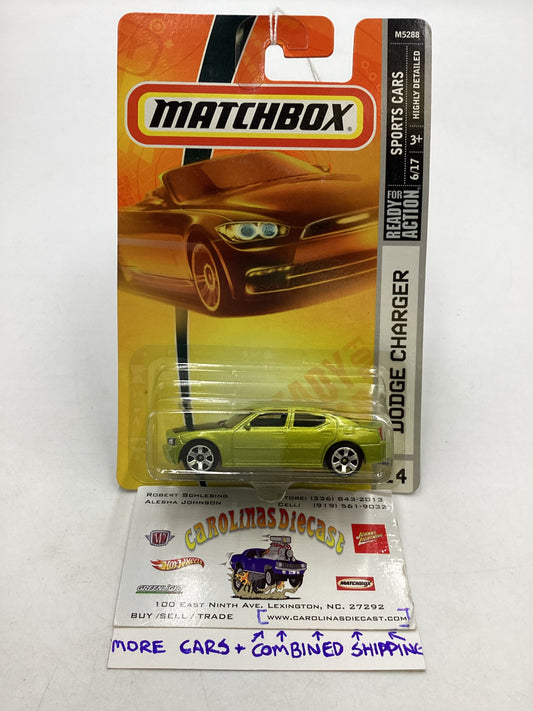 Matchbox #14 Dodge Charger Green 208B