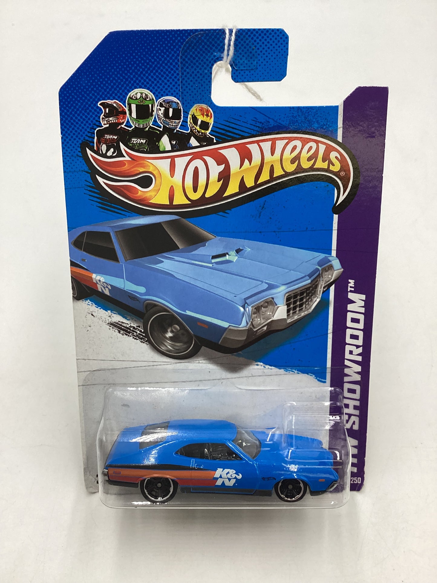 2013 Hot Wheels #242 72 Ford Gran Torino Sport Blue 19F