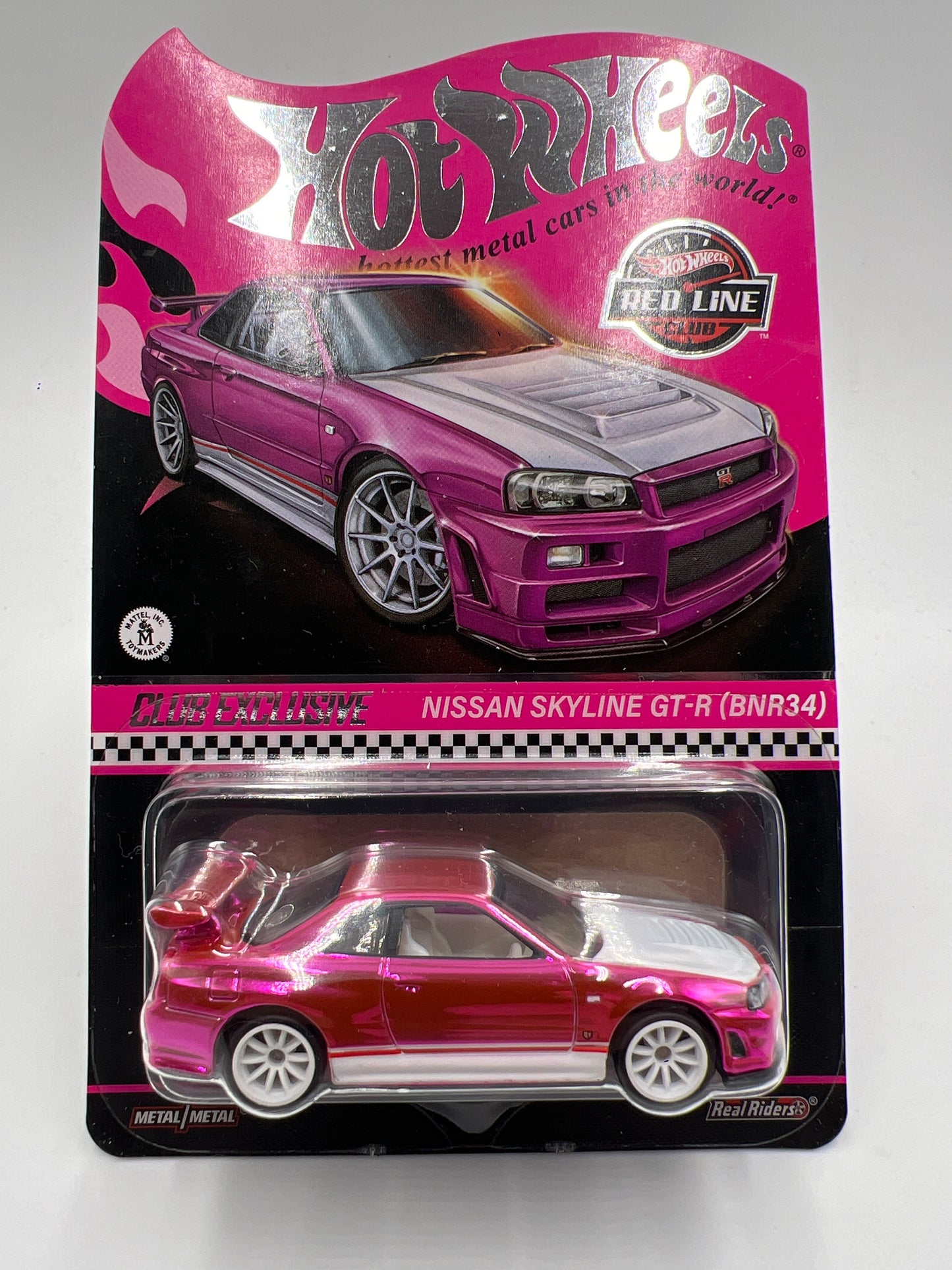 2023 Hot Wheels RLC Club Exclusive Nissan Skyline GT-R BNR34 Pink W/Protector