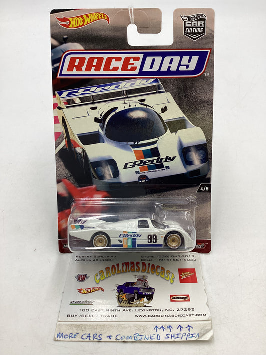 2017 Hot Wheels Race Day #4 Porsche 962 White 244K