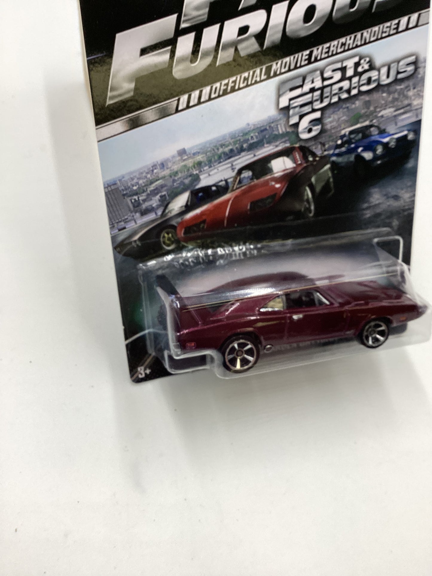 2014 Hot Wheels Fast & Furious 6 #8 69 Dodge Charger Daytona Dark Red 71G