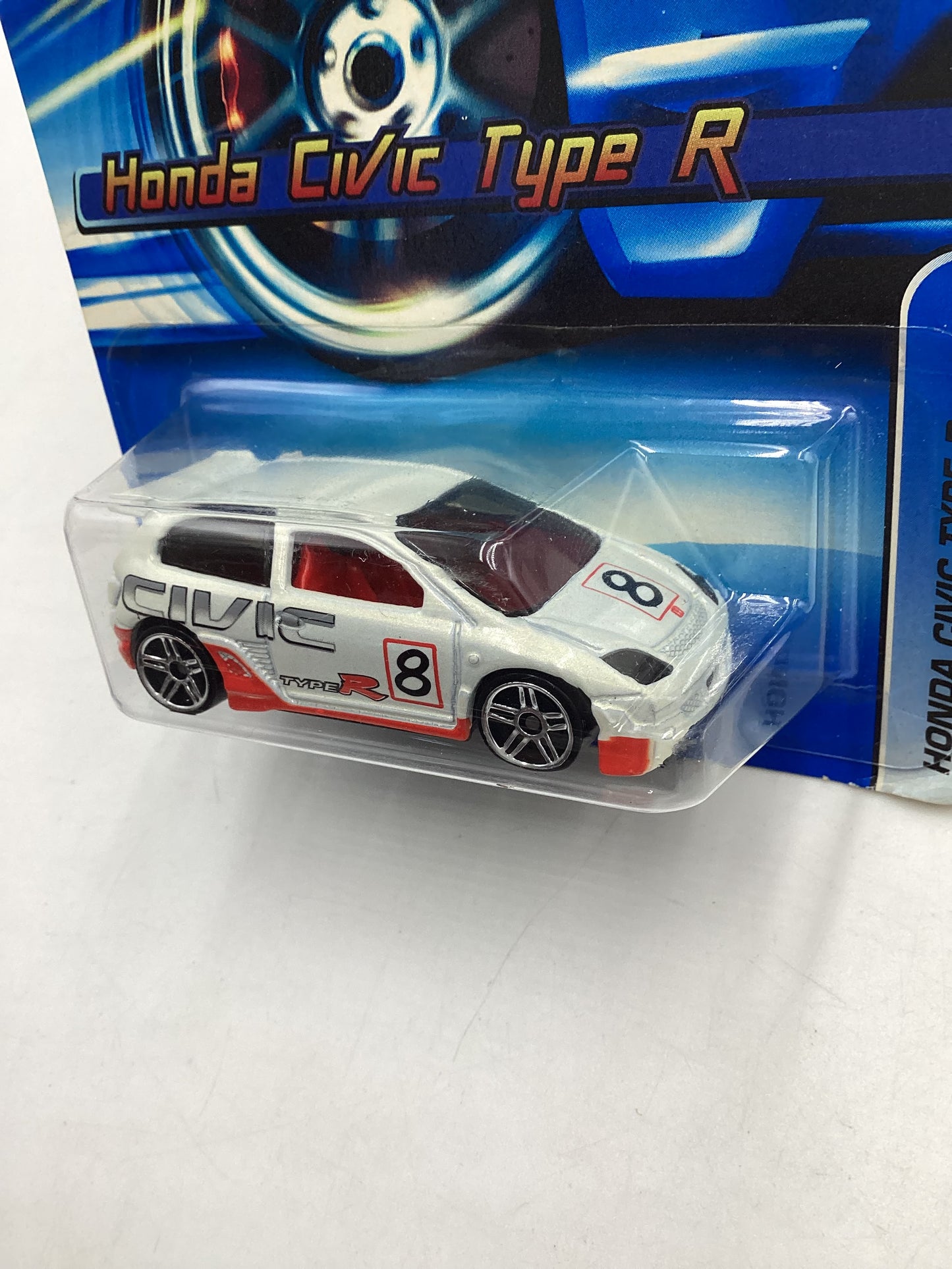 2006 Hot wheels #133 White Honda Civic Type R 78A