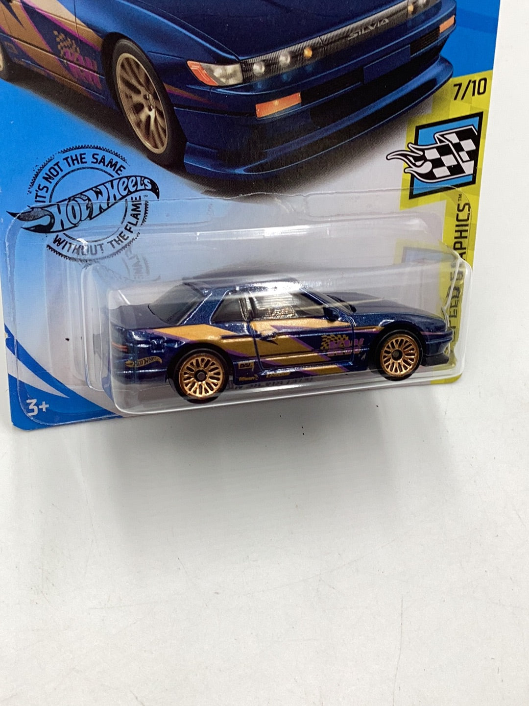 2020 hot wheels #111 Nissan Silvia (S13) Blue  82H