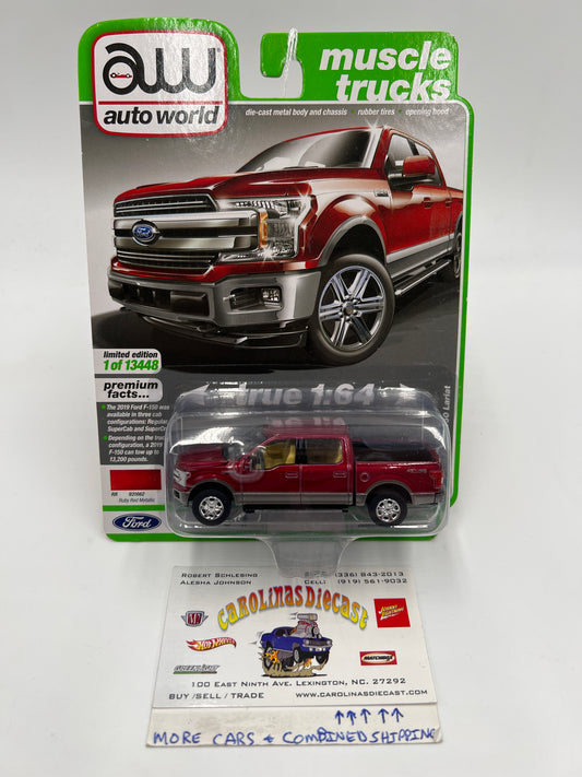 Auto World Muscle Trucks Release 3 Version A 2019 Ford F-150 Lariat Red 183C