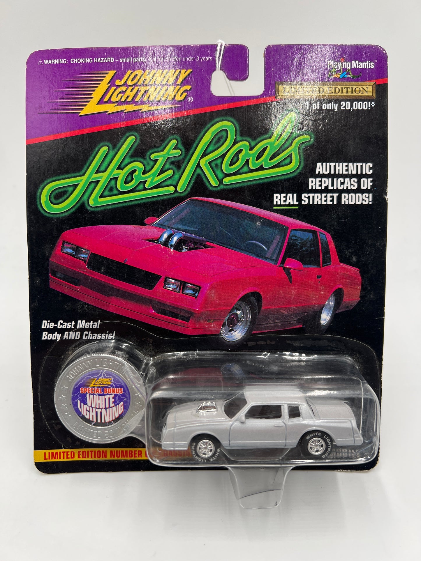 Johnny Lightning White Lightning Chase Hot Rods #71 Beastmobile 87 Monte Carlo White