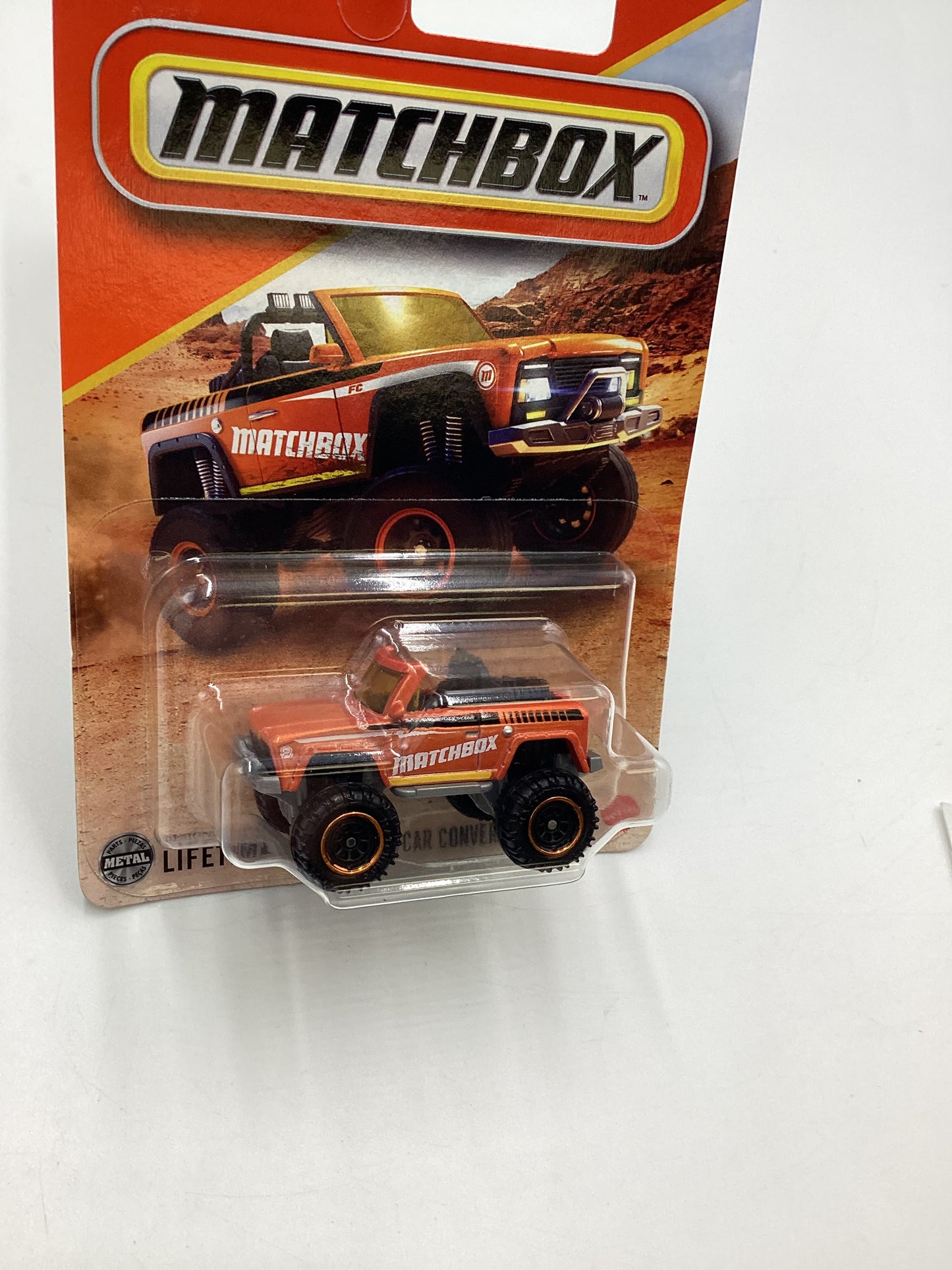 2025 Matchbox #93 MBX Field Car Convertible Orange