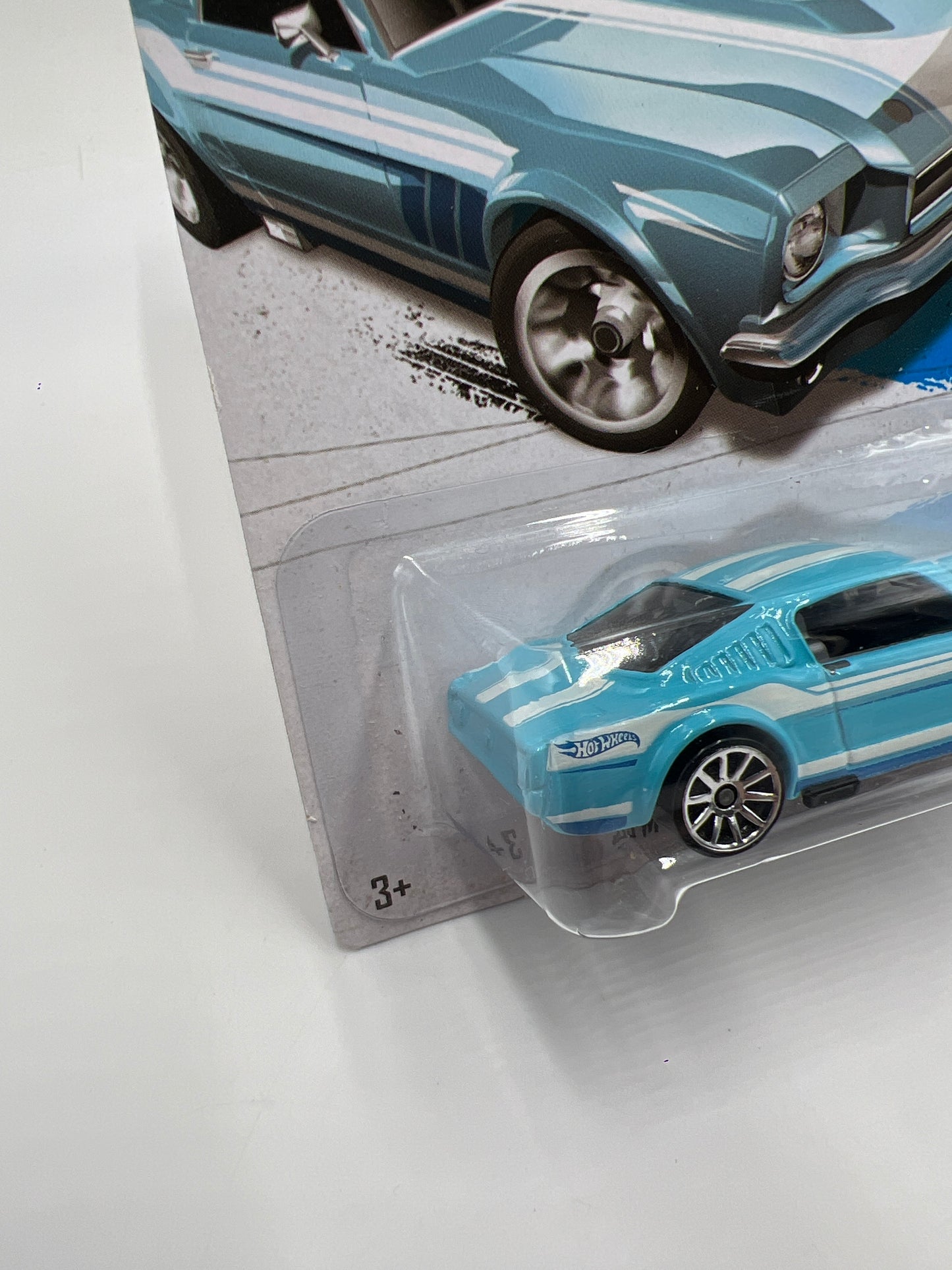 2013 Hot Wheels Showroom #237 65 Mustang 2+2 Fastback Light Blue 27B