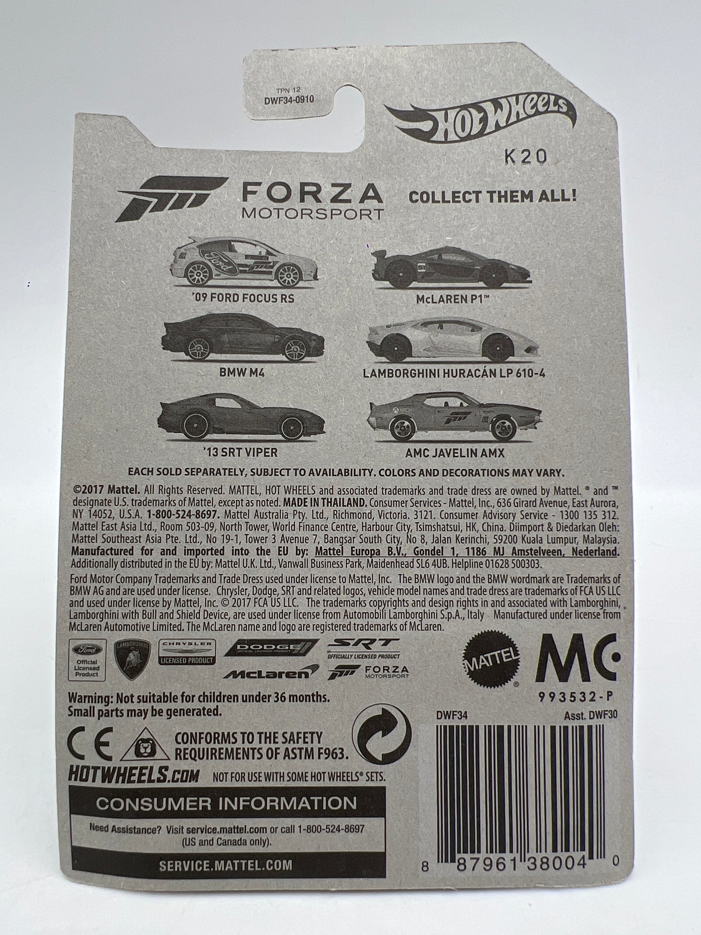 Hot Wheels Forza Motorsport #3 BMW M4 Gray