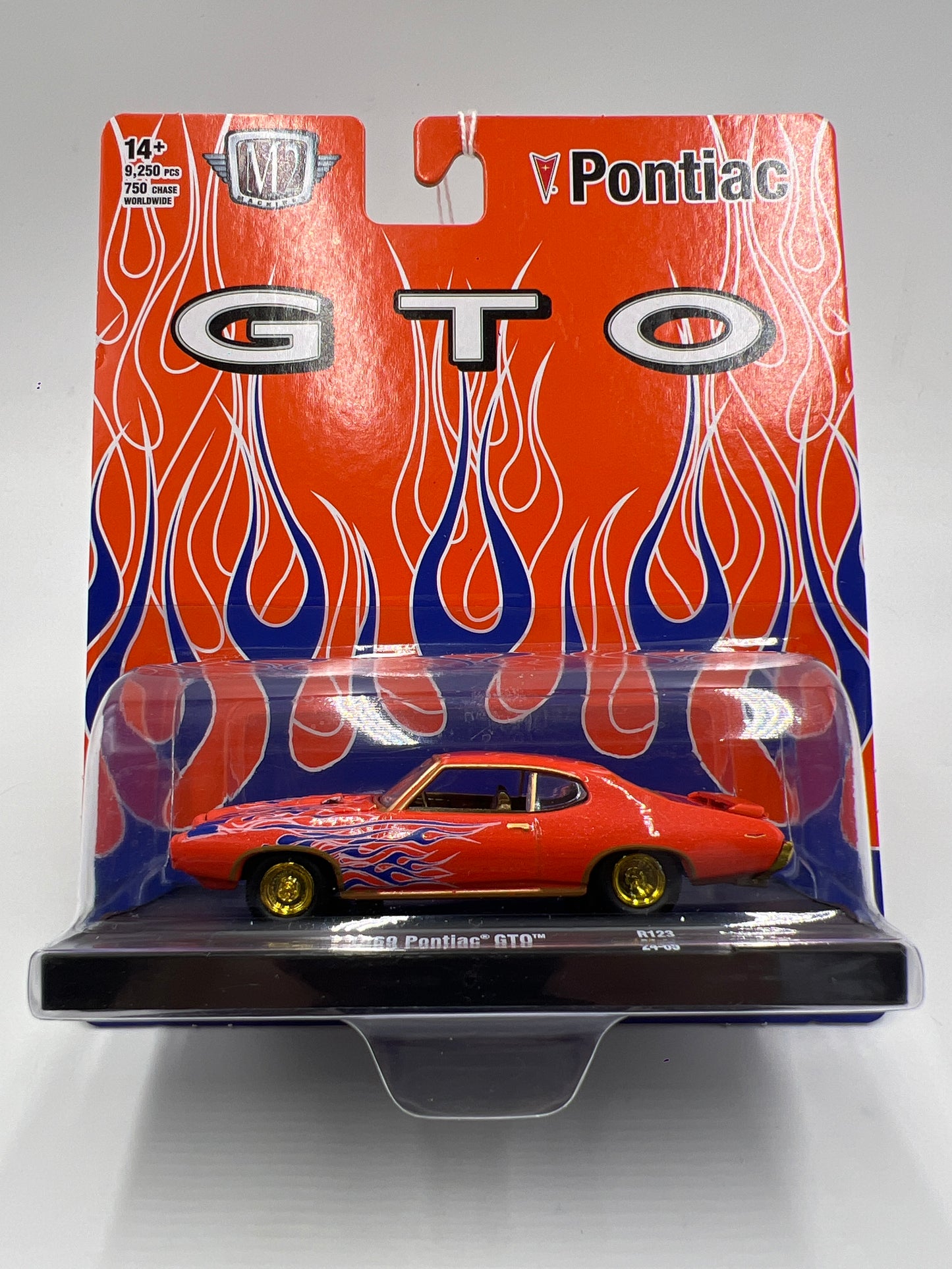 M2 Machines Auto-Drivers CHASE 1969 Pontiac GTO Orange R123