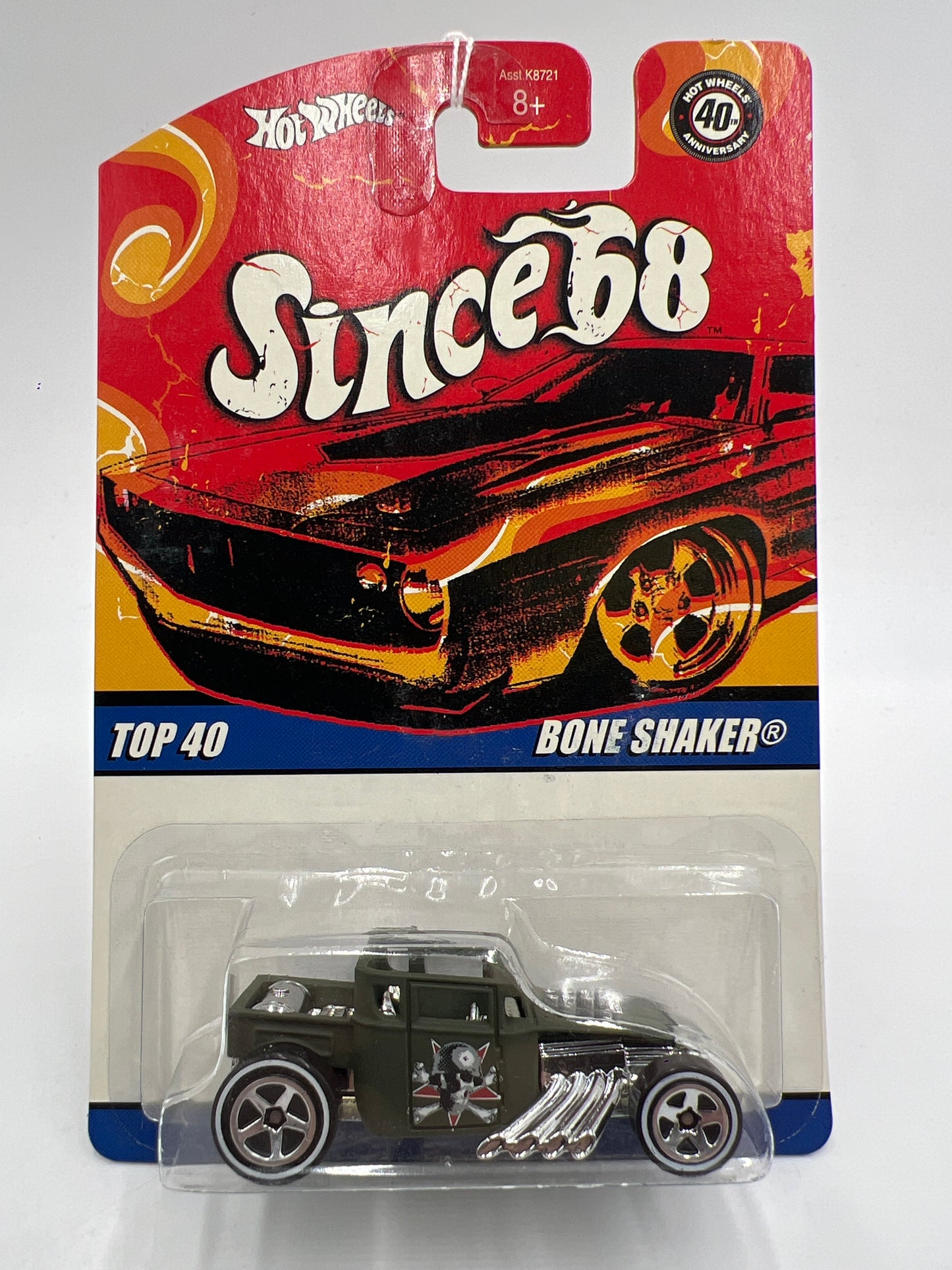 Hot Wheels Since 68 Top 40 #29 Bone Shaker Matte Green