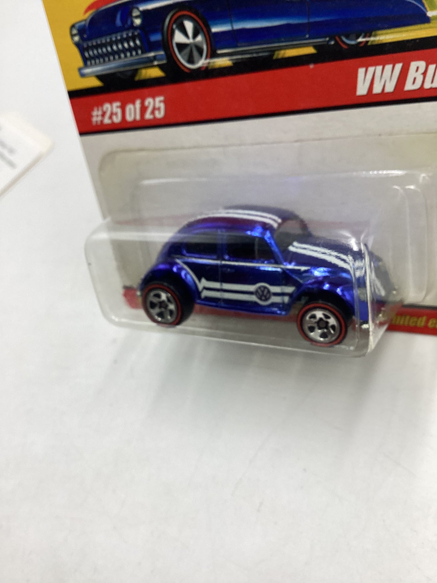 Hot wheels Classics series 1 #25 VW Bug Blue Rare Black Interior