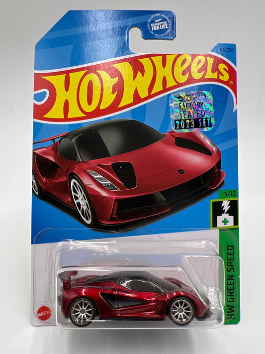 2023 Hot Wheels Factory Sealed Super Treasure Hunt #84 Lotus Evija Red W/Protector