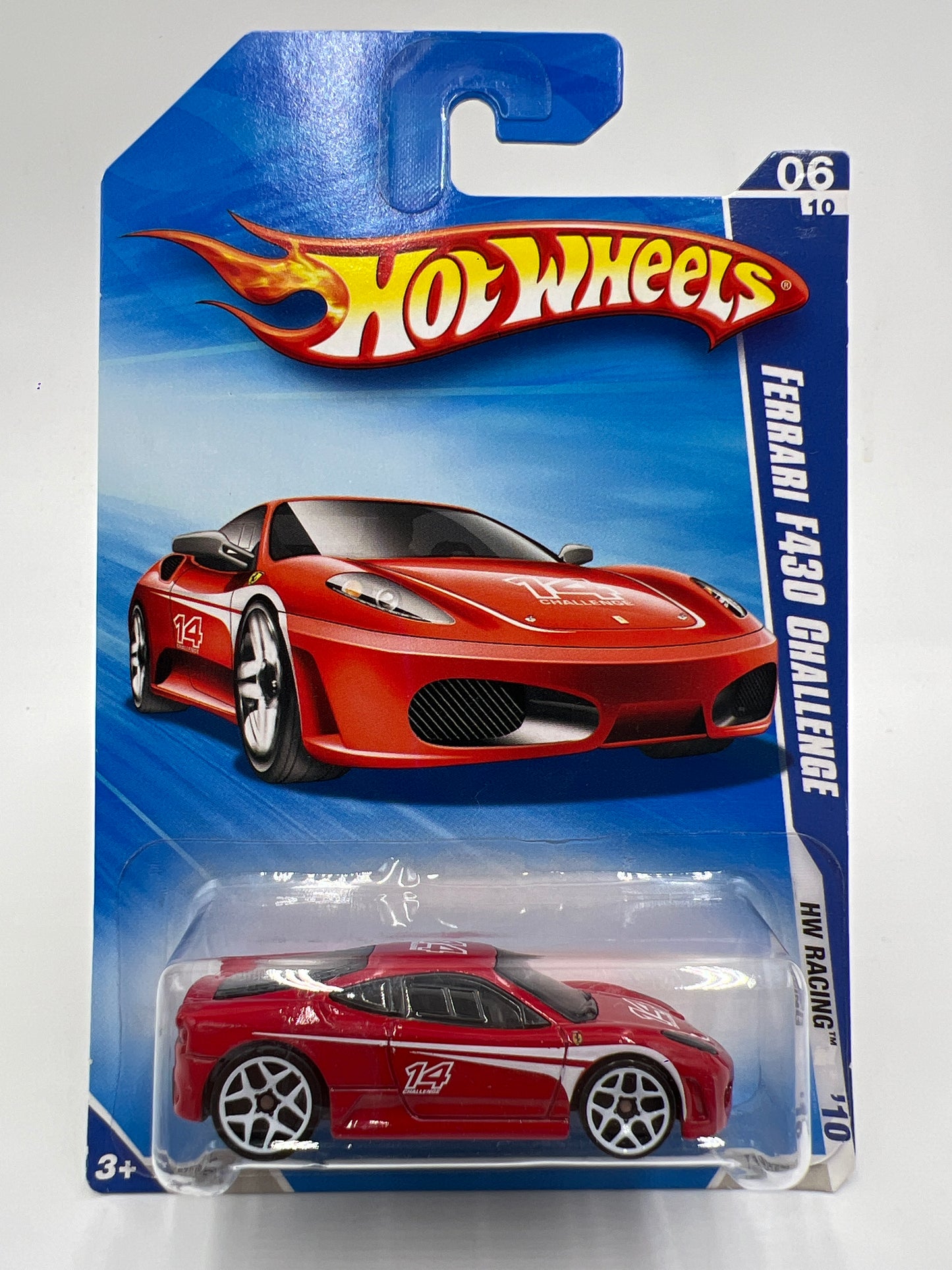 2010 Hot Wheels Racing #154 Ferrari F430 Challenge W/Protector SR