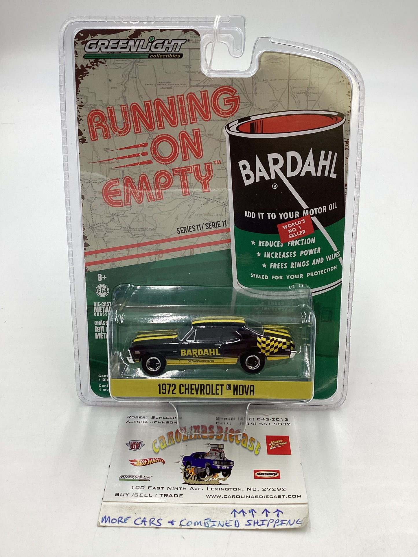 Greenlight Running on Empty Bardahl 1972 Chevrolet Nova