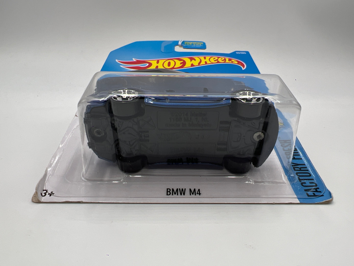 2017 Hot Wheels Factory Fresh #55 BMW M4 Blue (Bad Card) 105A