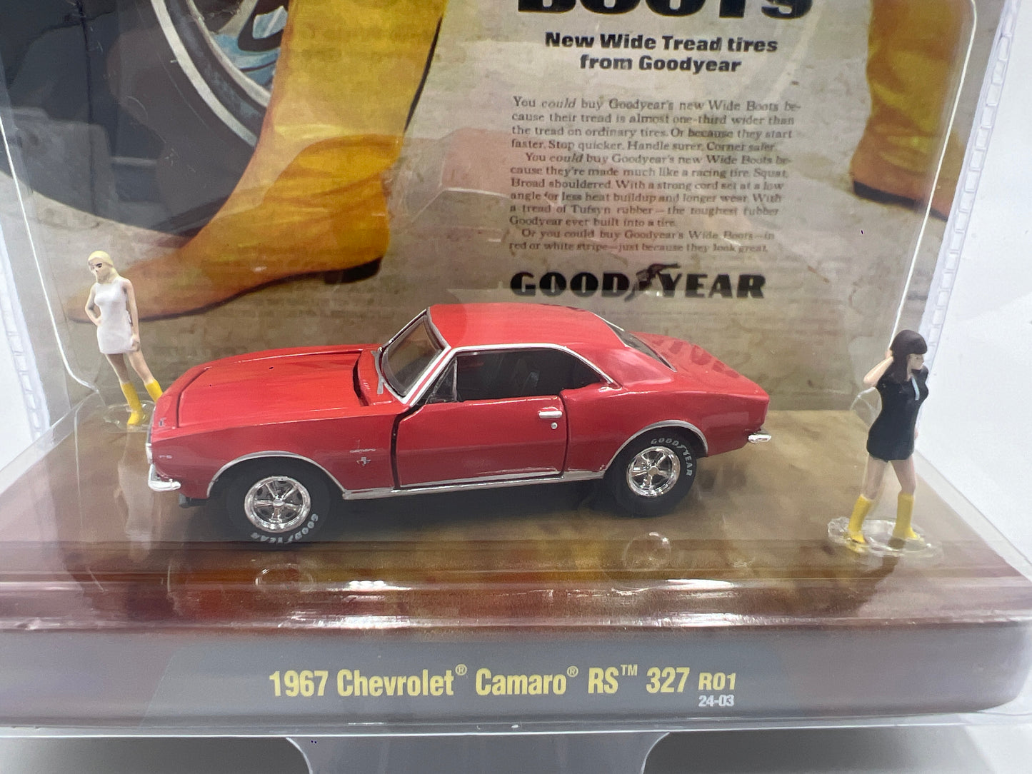 2024 M2 Machines Diorama 1967 Chevrolet Camaro RS 327 R01 199E