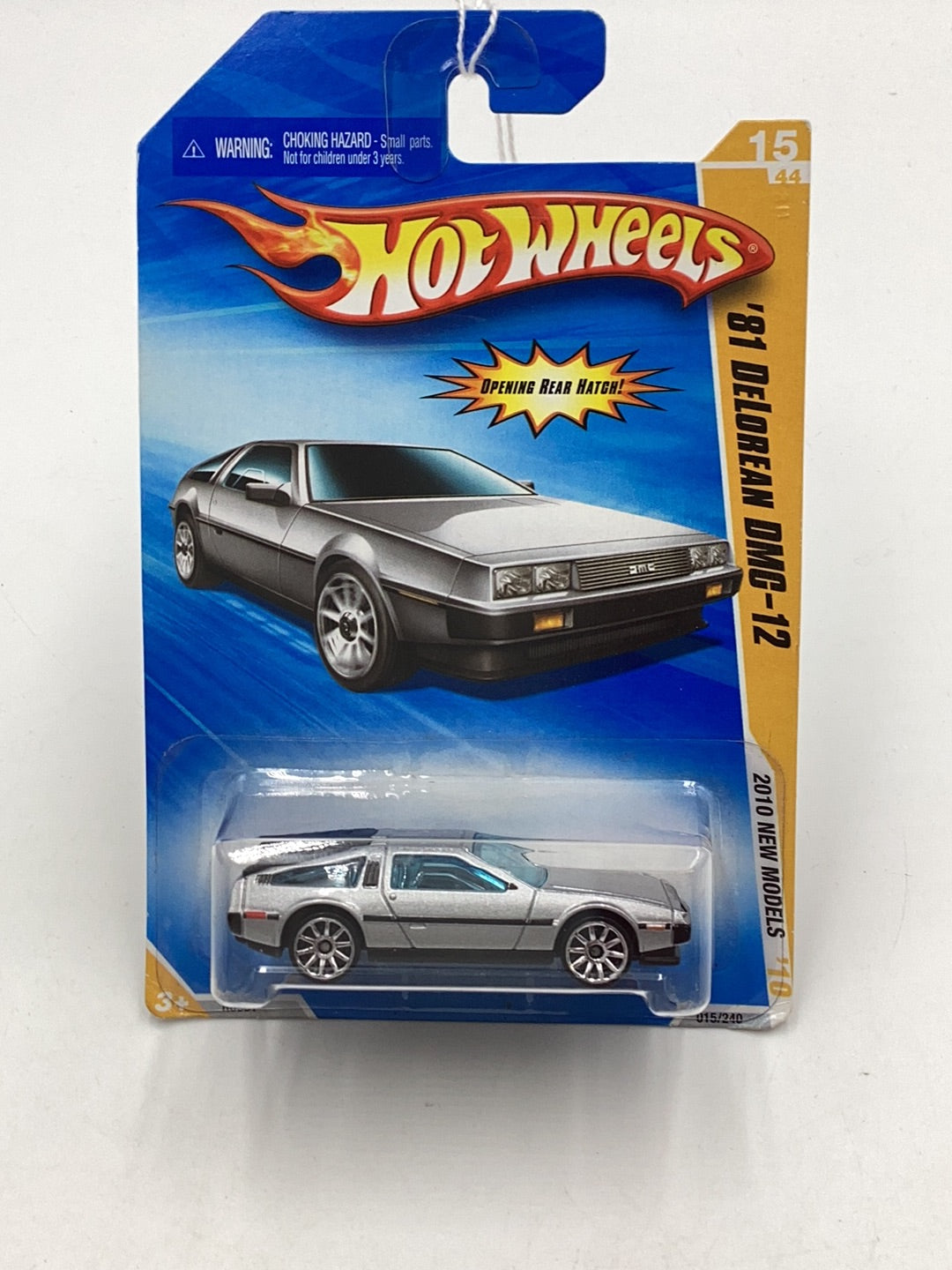 2010 Hot Wheels #15 81 DeLorean DMC-12 silver 60A