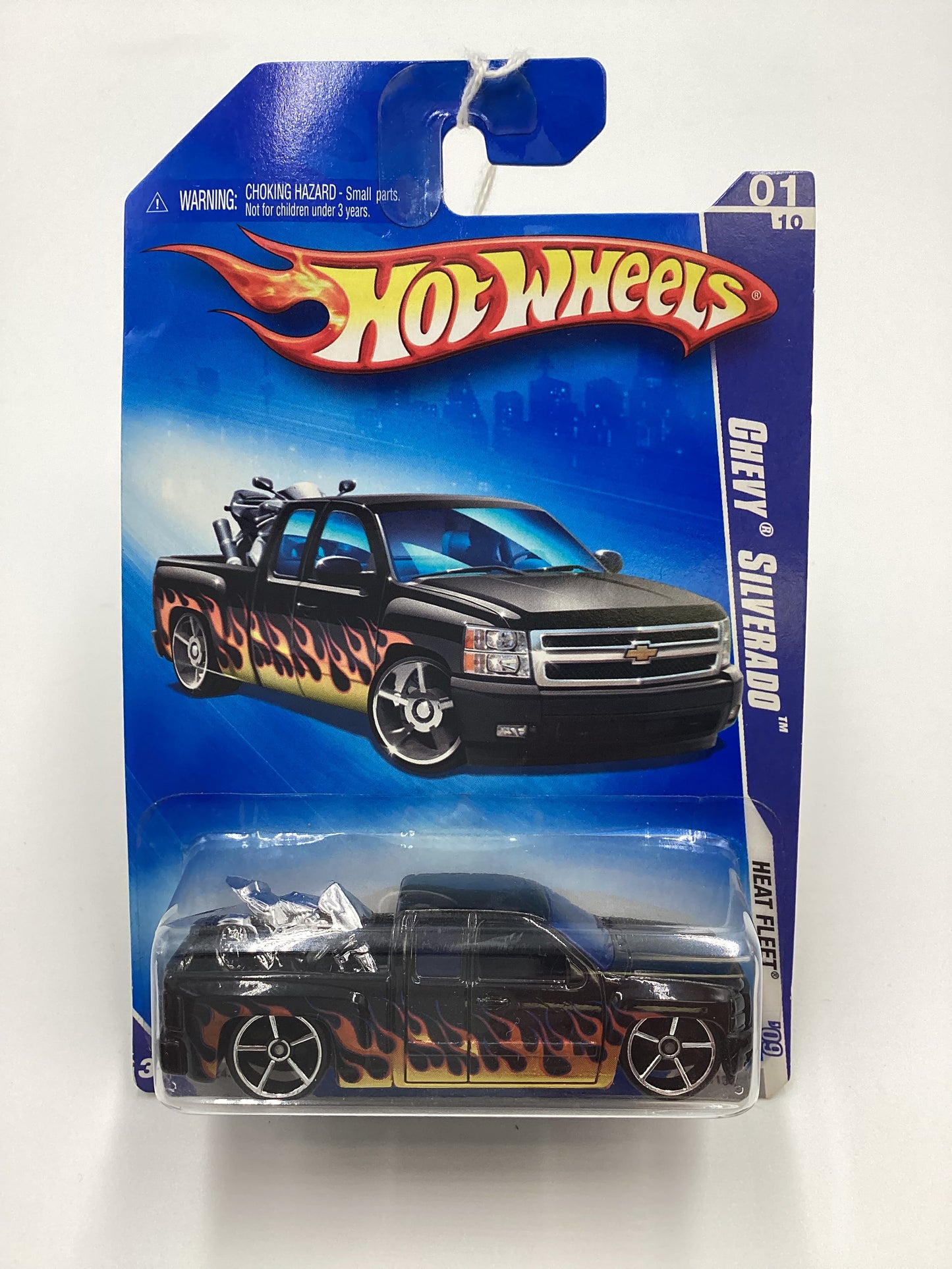 2009 Hot Wheels #117 Chevy Silverado Black (SR)