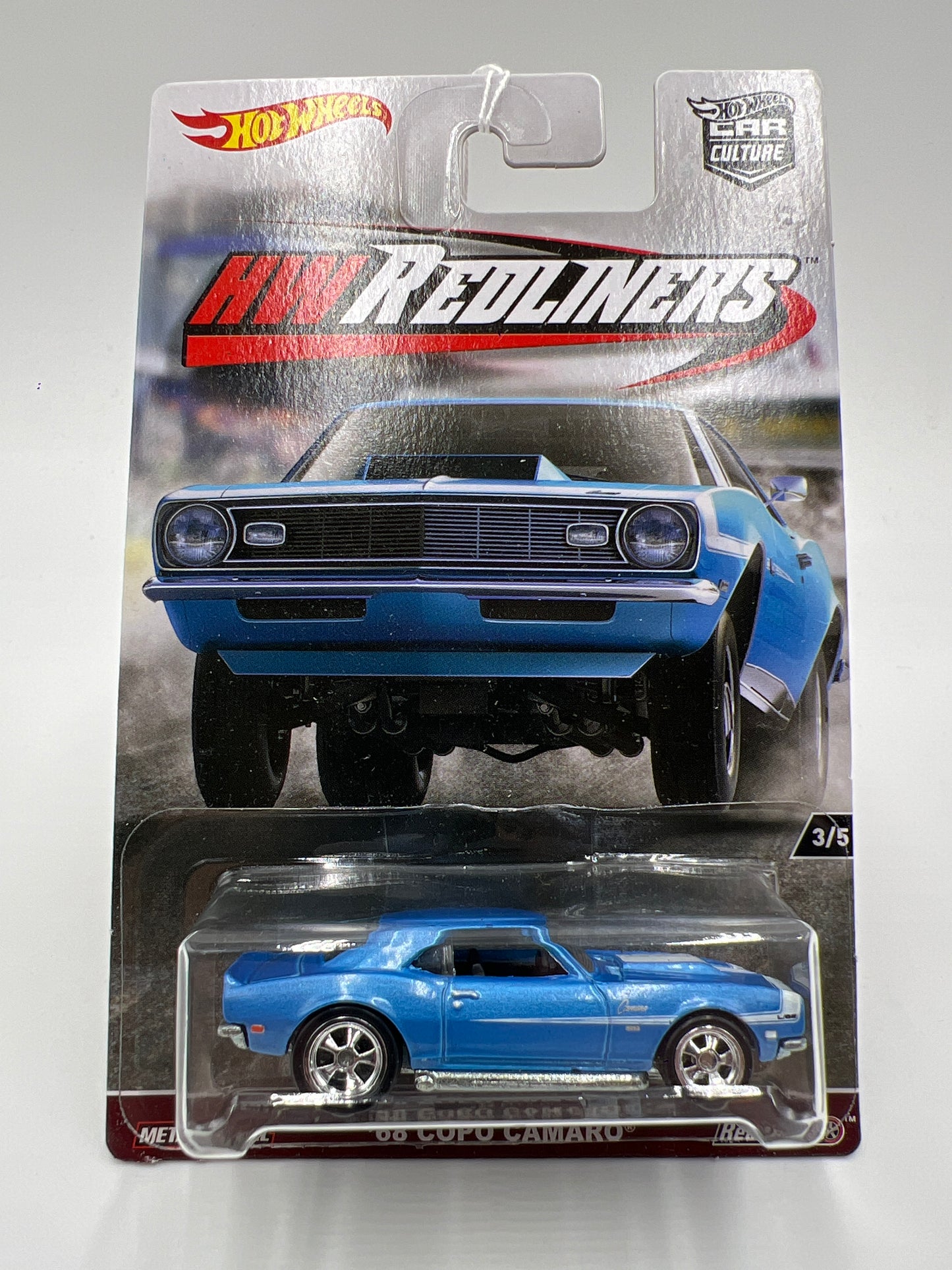 Hot Wheels Car Culture Redliners #3 68 Copo Camaro Blue 244L