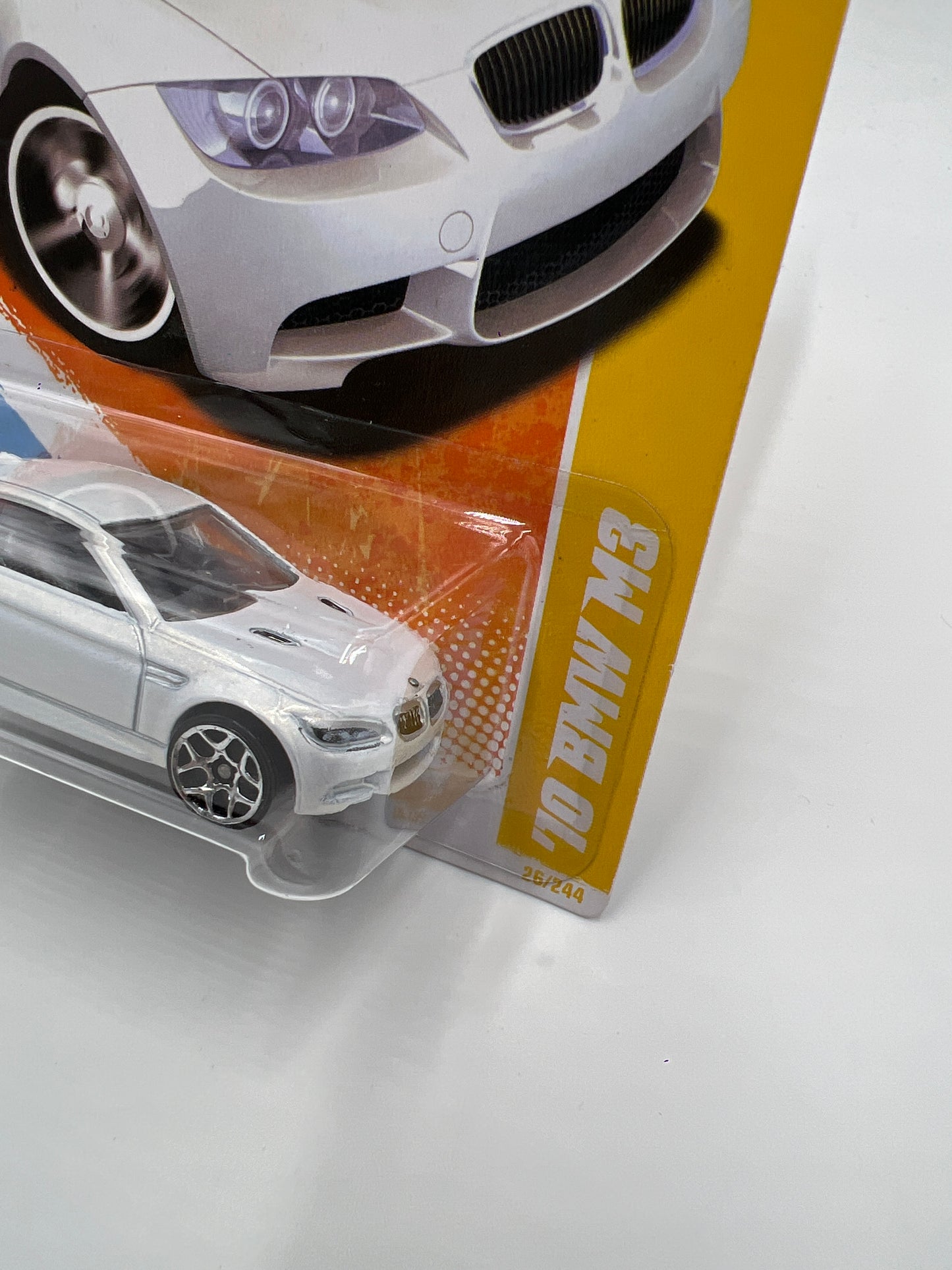 2011 Hot Wheels New Models #26 10 BMW M3 White W/Protector