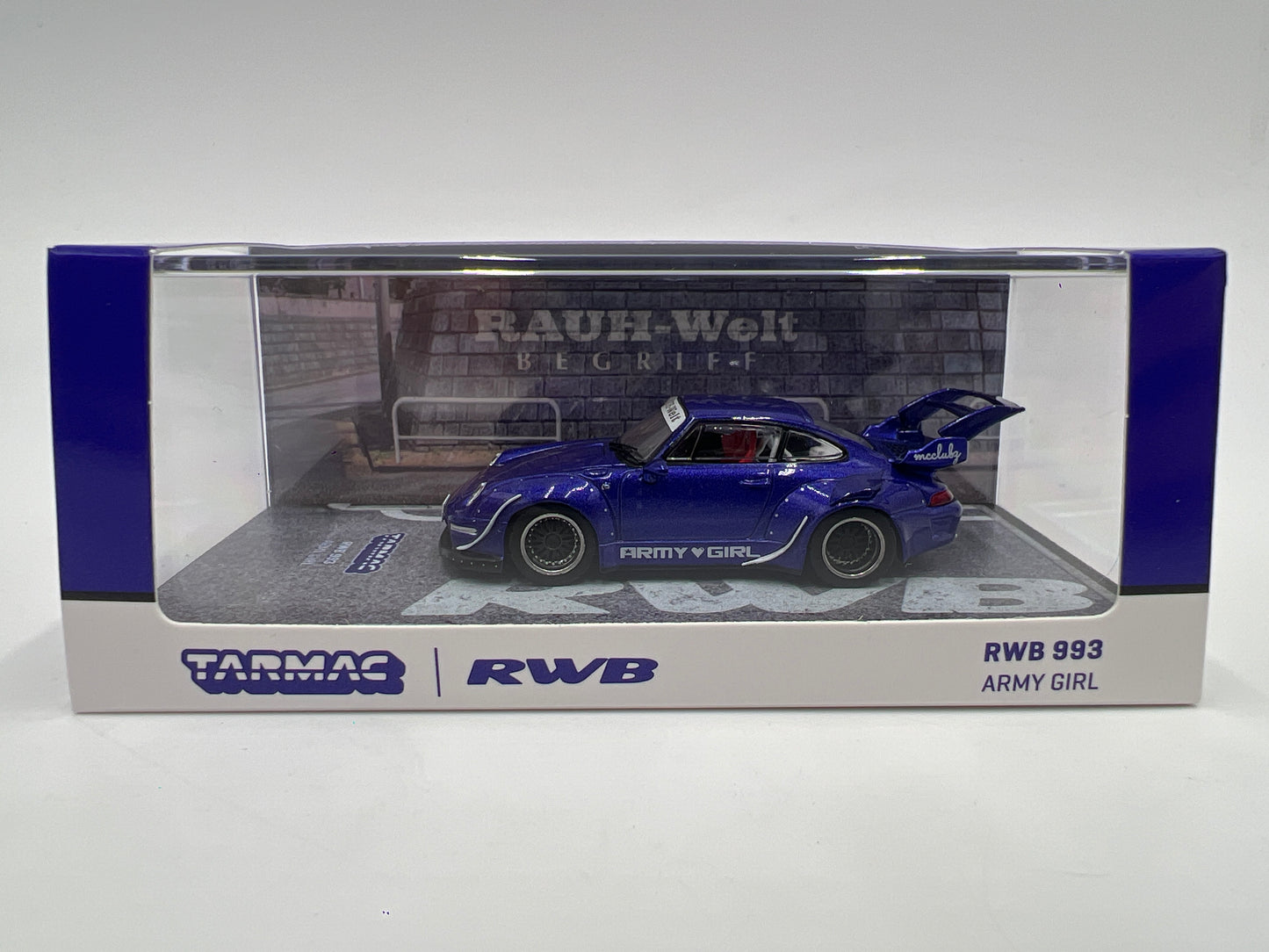 Tarmac Works x Hobby64 RWB 993 Army Girl Purple