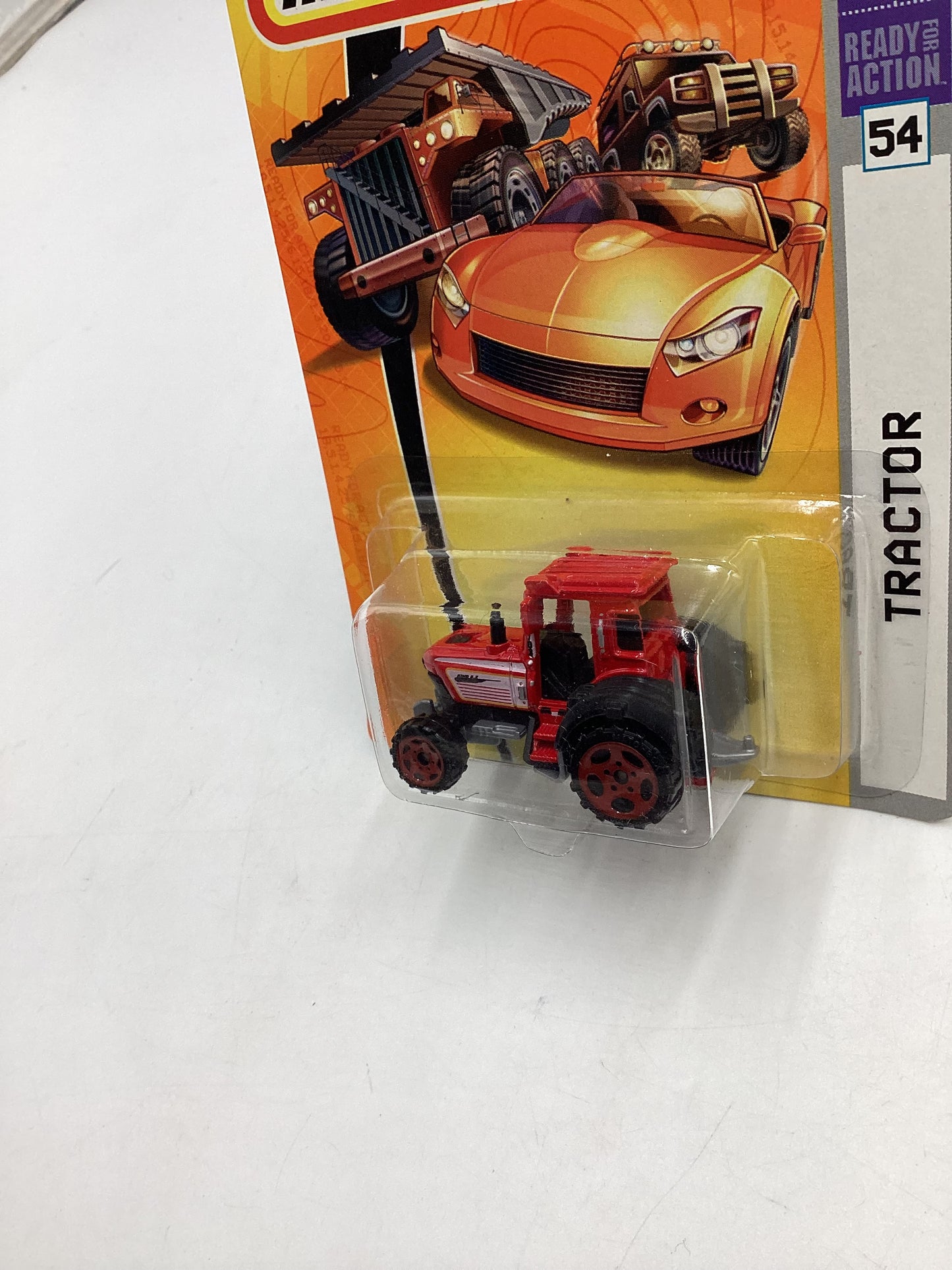 Matchbox #54 MBX Metal Tractor Red 206D