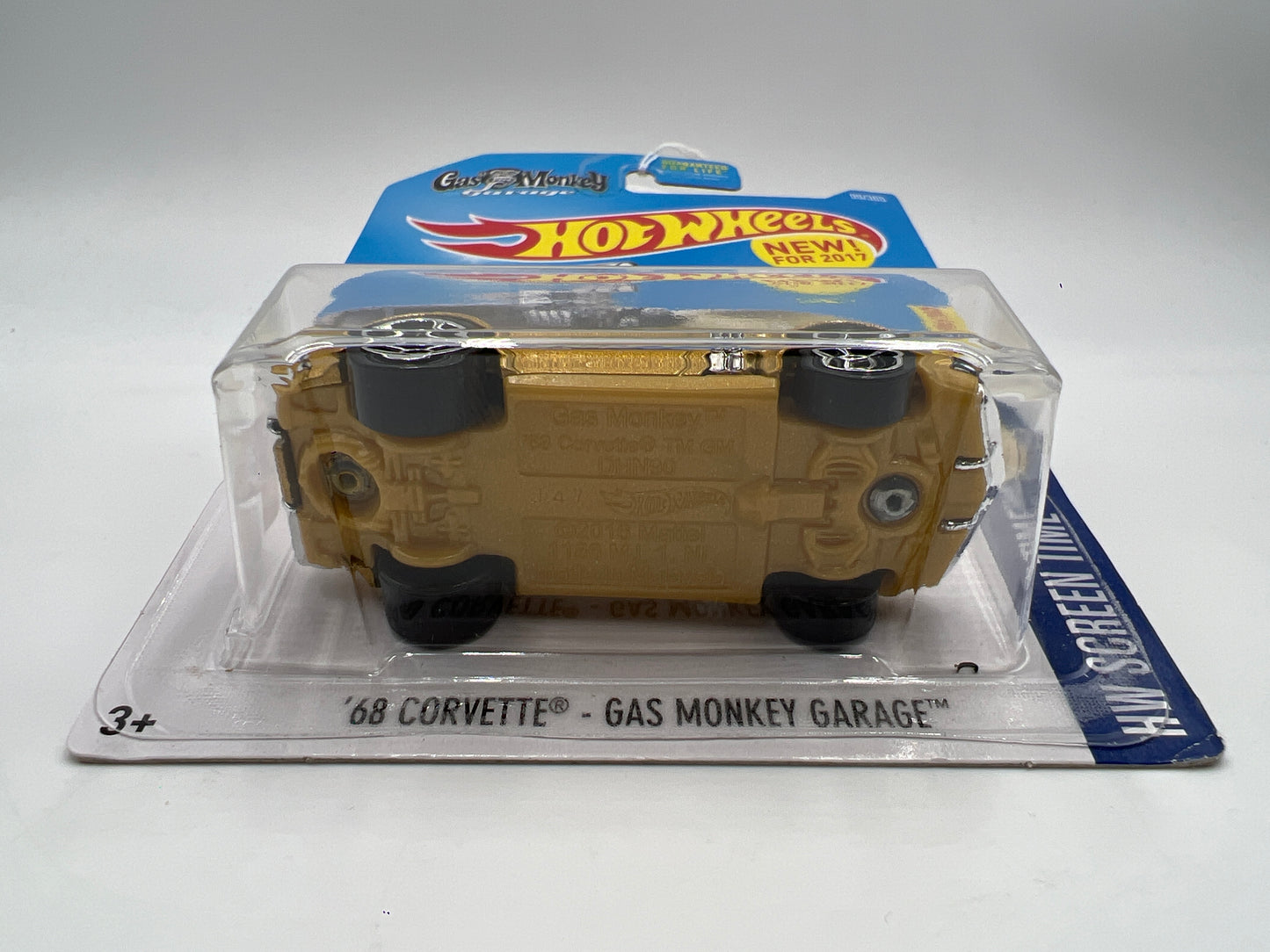 2017 Hot Wheels HW Screen Time #99 68 Corvette Gas Monkey Garage Gold 12G