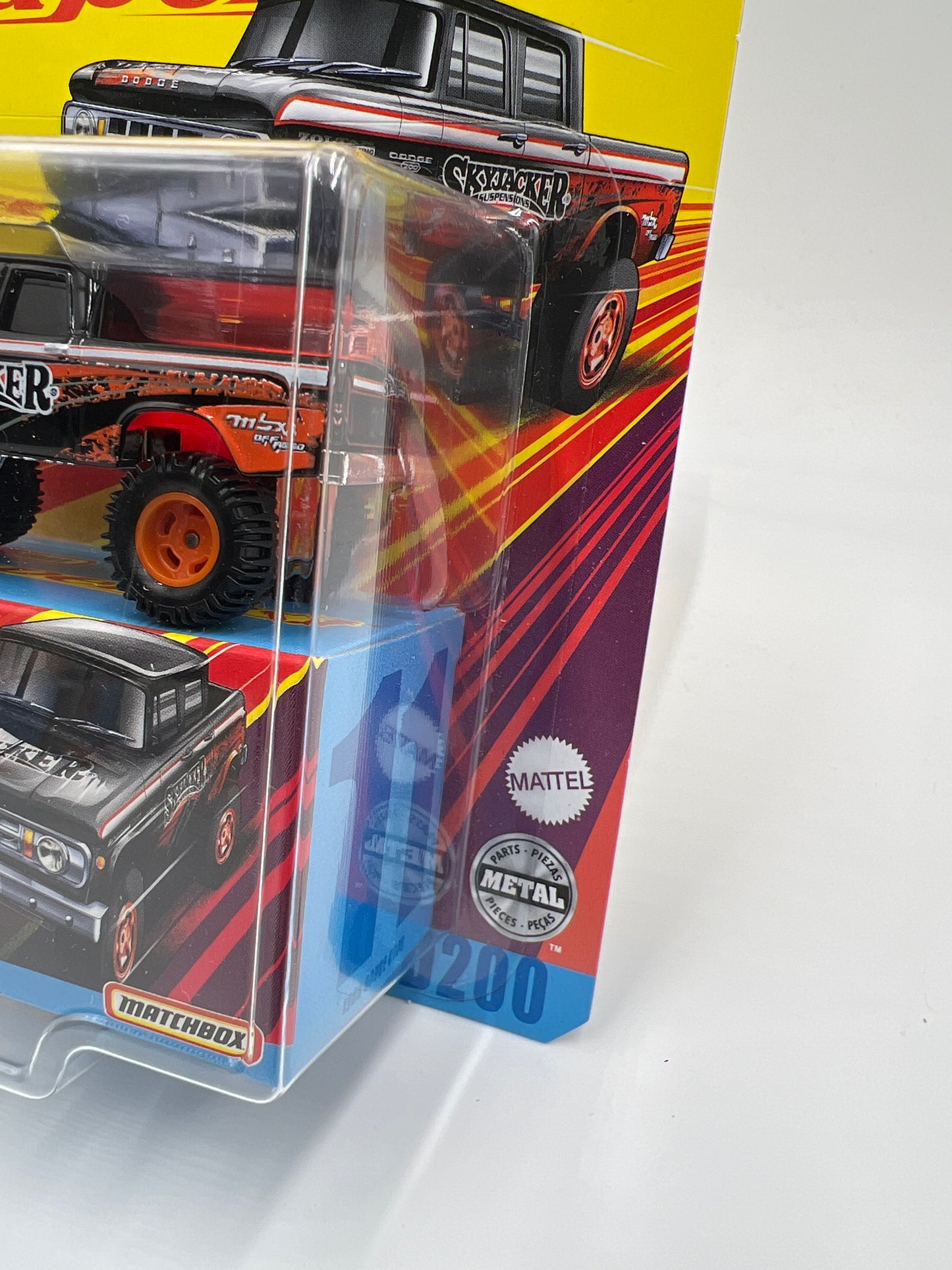 Matchbox Superfast #11 1968 Dodge D200 Black Skyjacker 172A