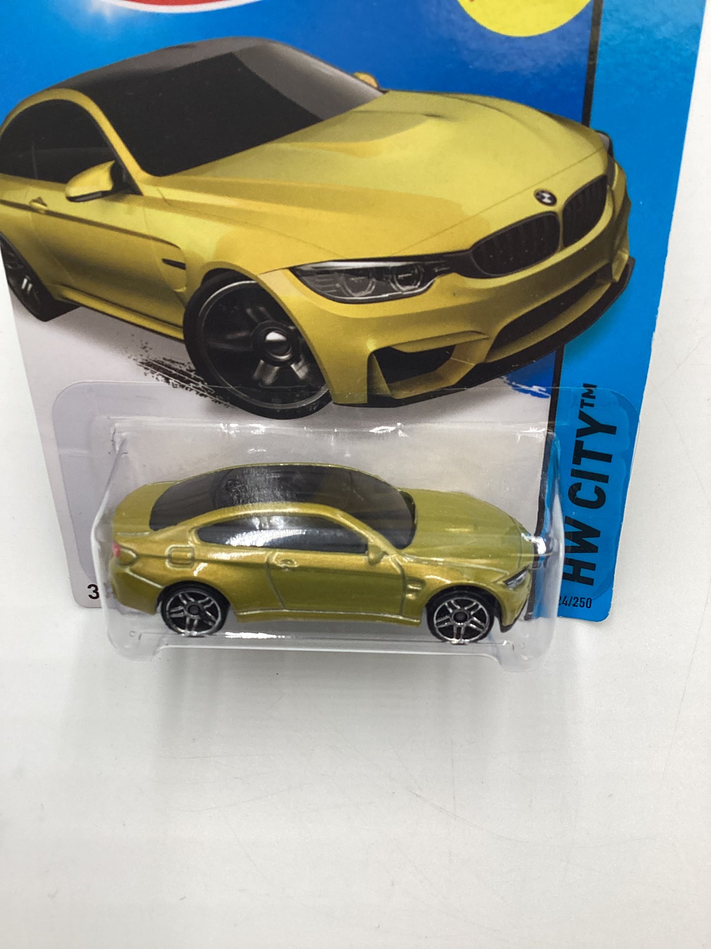 2015 Hot wheels #24 BMW M4 Gold