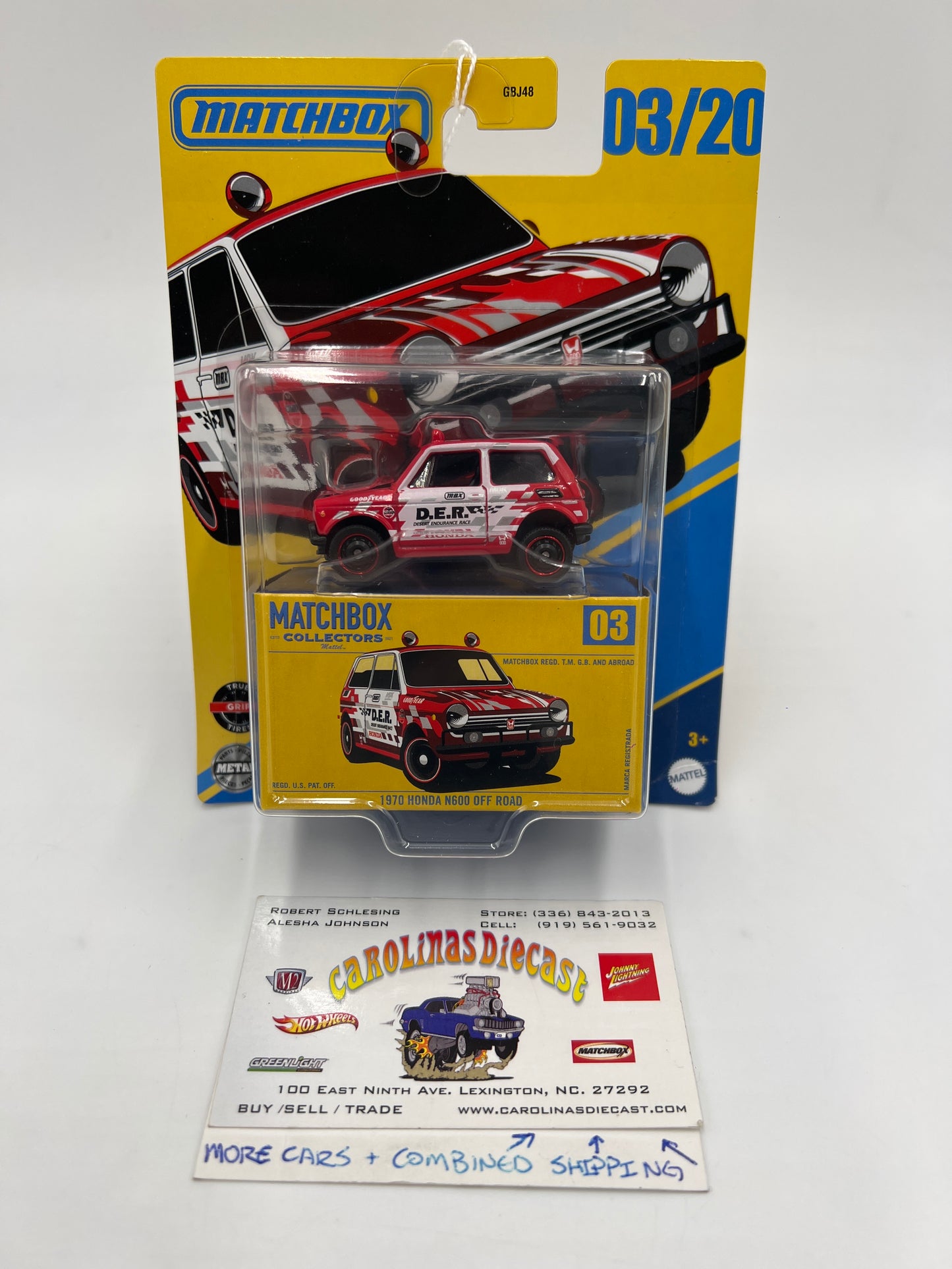 2025 Matchbox Collectors #3 1970 Honda N600 Off Road Red 170G